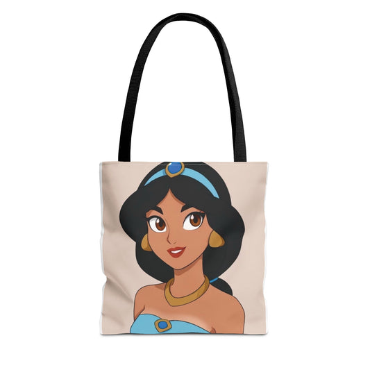 Princess Jasmine AOP Tote Bag | Stylish Tote for Everyday Use, Disney Fan Gift, Travel Bag, Grocery Shopping, Beach Bag