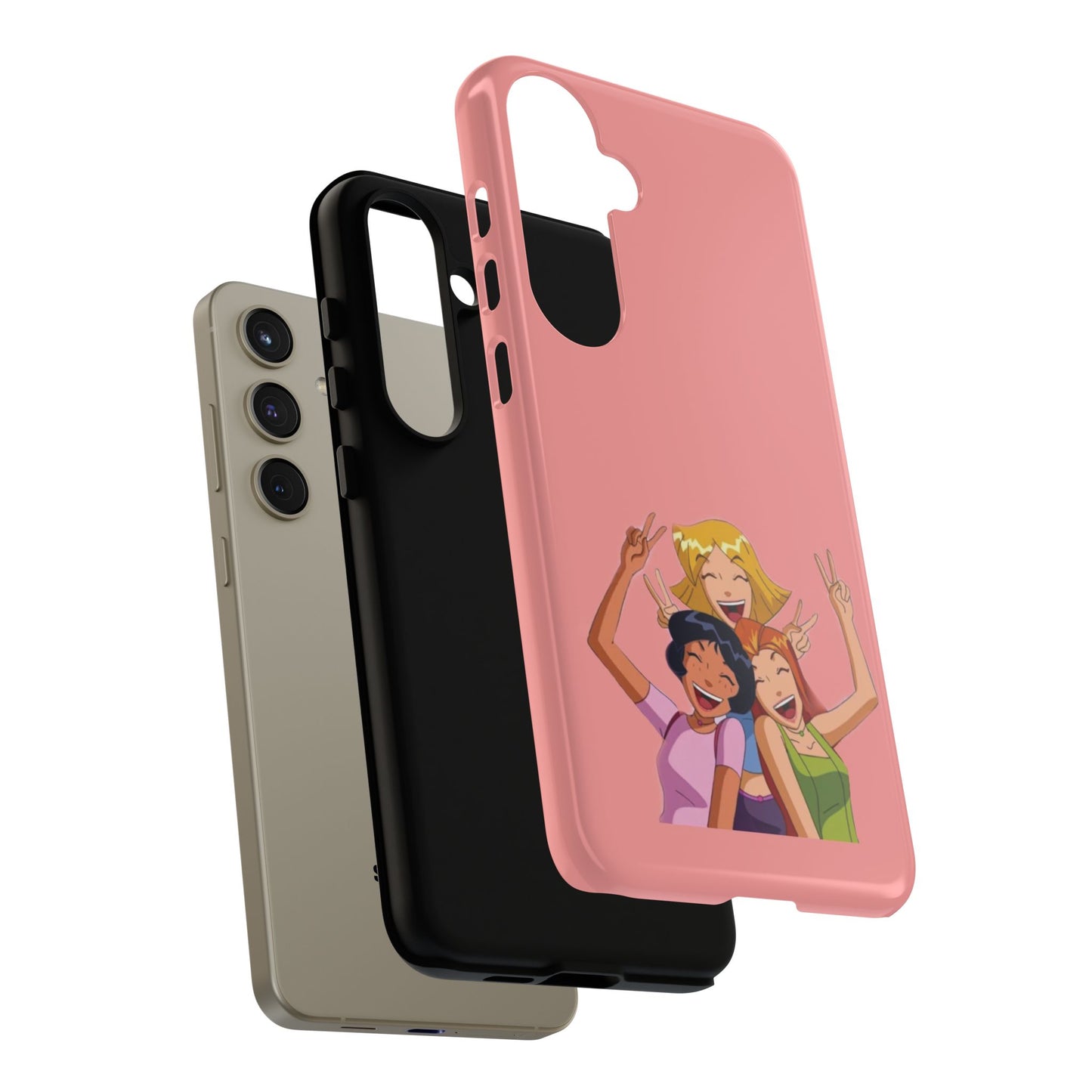 Playful Friendship Phone Case, Cute Girls Phone Cover, Tough Phone Case, Unique Tech Accessory, Gift for Friends, Fun Personalized Case