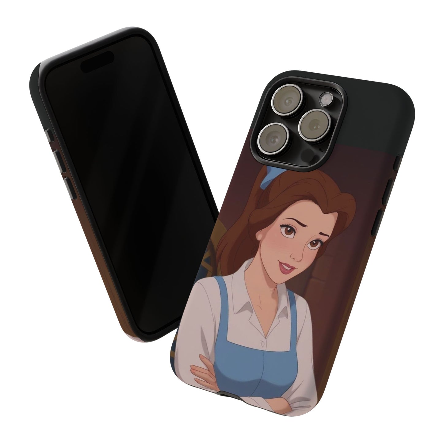 Disney Princess Phone Case, Tough Cases for Girls, Aesthetic Phone Cover, Belle Inspired Design, Cute Gift for Kids
