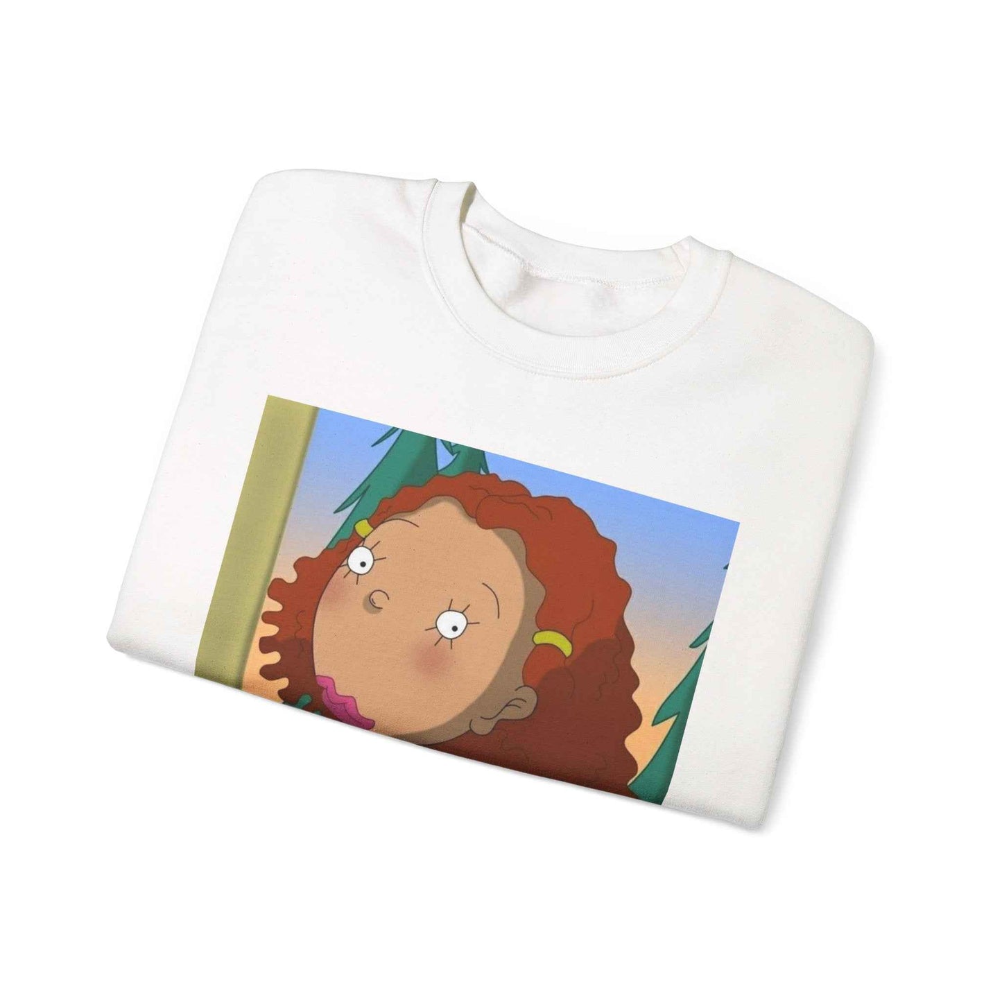 Trendy Cartoon Sweatshirt - Cozy Unisex Crewneck with Playful Character Design, Perfect for Casual Outings, Holidays & Gifts - I&B