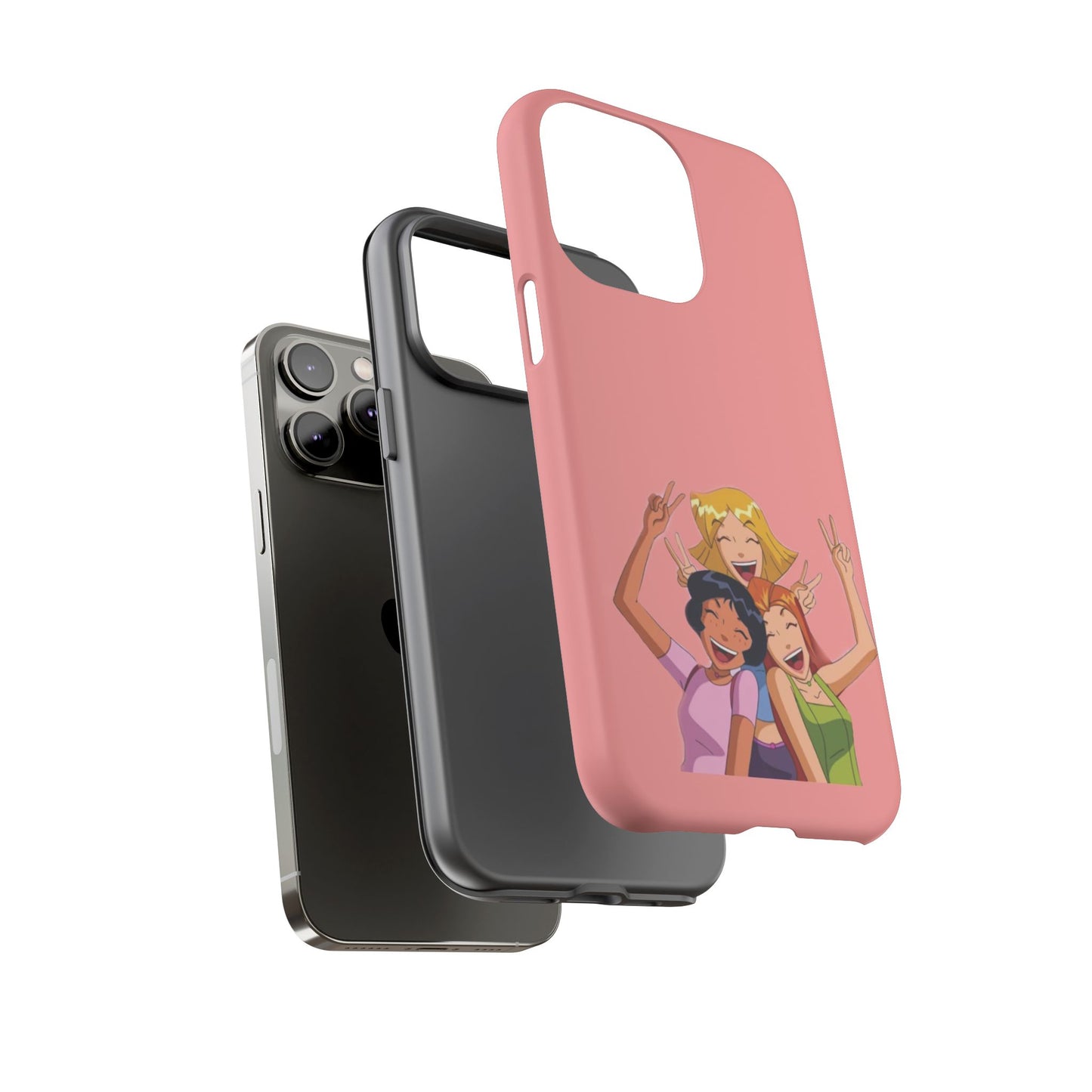 Playful Friendship Phone Case, Cute Girls Phone Cover, Tough Phone Case, Unique Tech Accessory, Gift for Friends, Fun Personalized Case