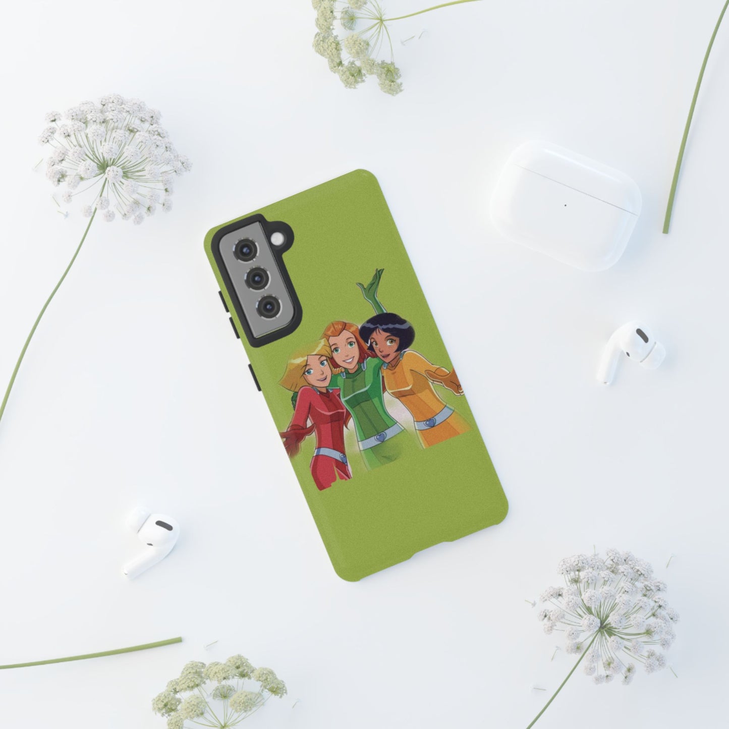 Sassy Phone Case for Tough Girls, Fun Active Protection Cover, Cartoon Friendship, Gift for Teens, Eco-friendly Mobile Accessory