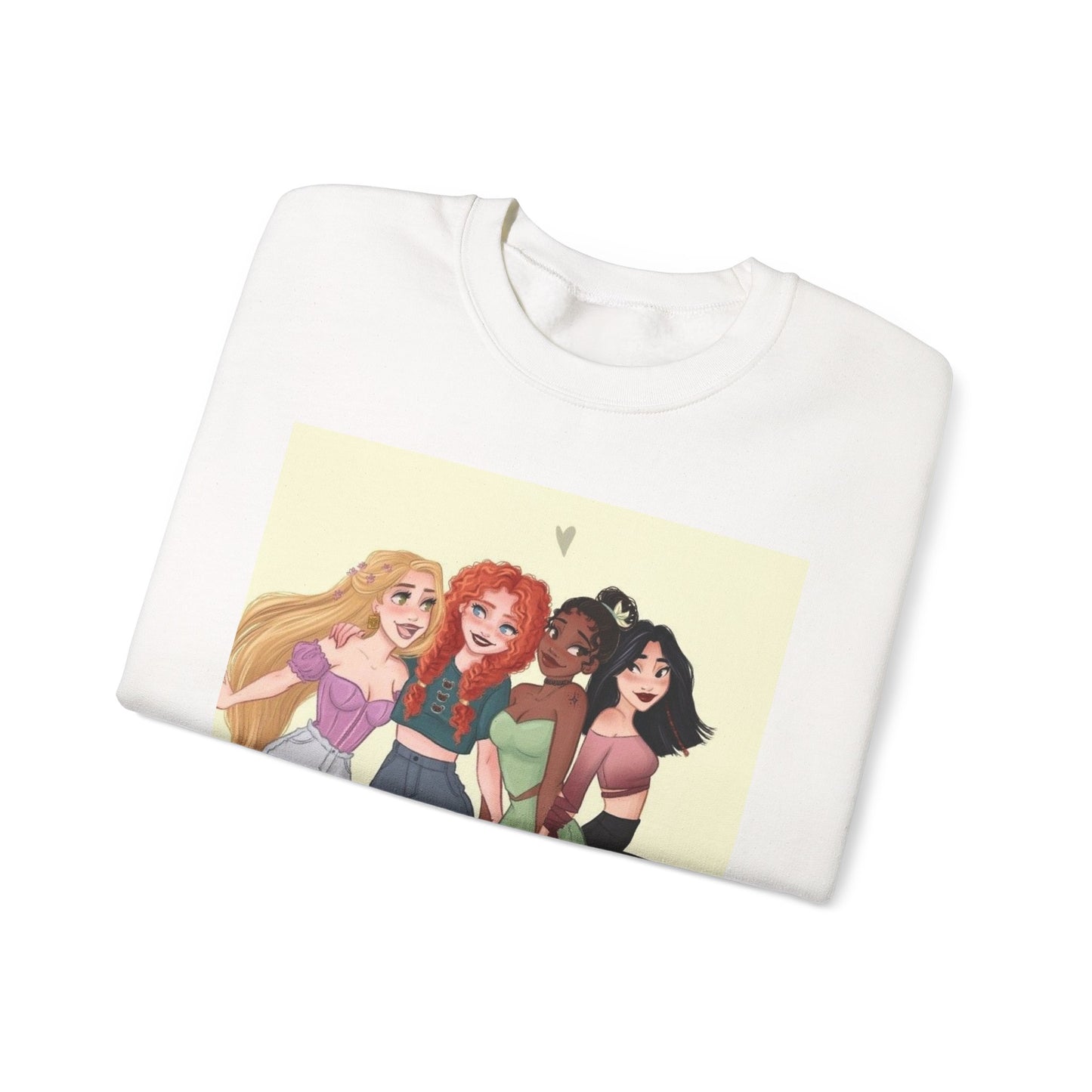 Girls' Friendship Crewneck Sweatshirt, Cozy Gender-Neutral Sweatshirt, Casual Gift for Friends, Cute Apparel, Everyday Wear
