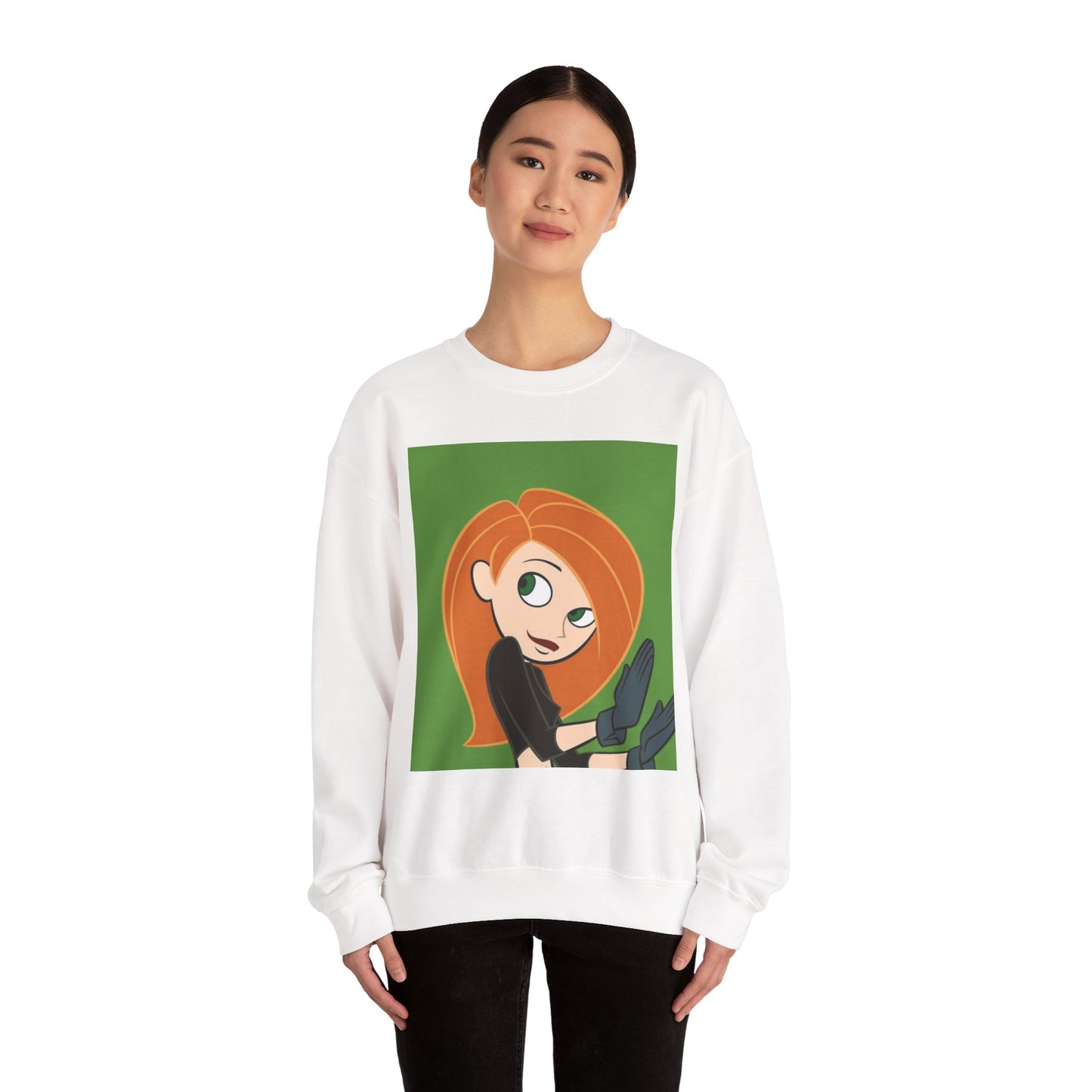 Kim Possible Inspired Sweatshirt, Cozy Crewneck, Cartoon Apparel, Gift for Fans, Comfortable Casual Wear, Unisex Hoodie