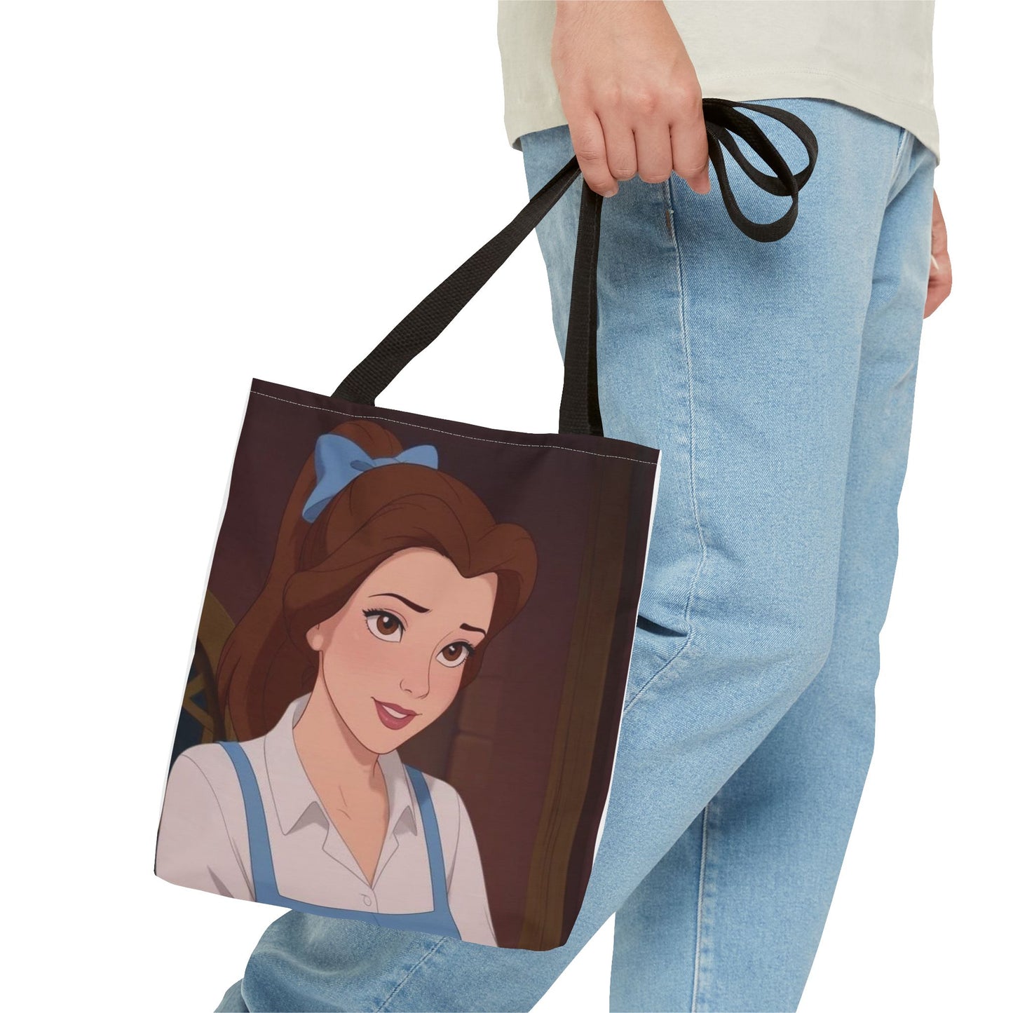 Belle Inspired Tote Bag - Disney Fan Gift, AOP Print, Versatile Carry-All Bag, Ideal for Shopping, Beach, or Daily Use