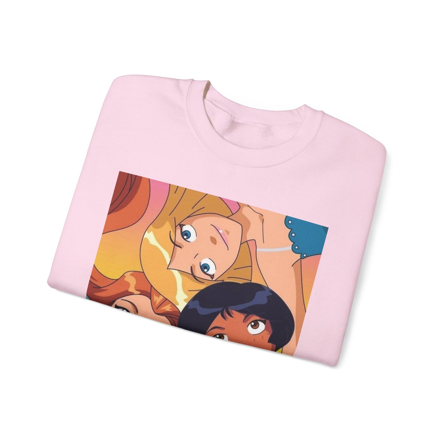 Colorful Cartoon Crewneck Sweatshirt - Cozy Gift for Friends, Casual Wear, Studio Lounge, Character Lover, Fun Fashion