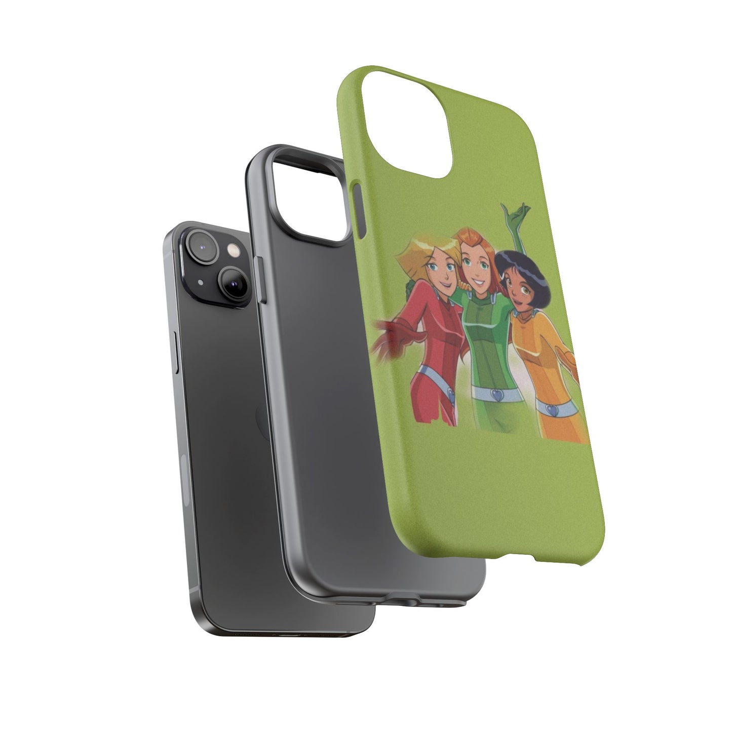 Sassy Phone Case for Tough Girls, Fun Active Protection Cover, Cartoon Friendship, Gift for Teens, Eco-friendly Mobile Accessory