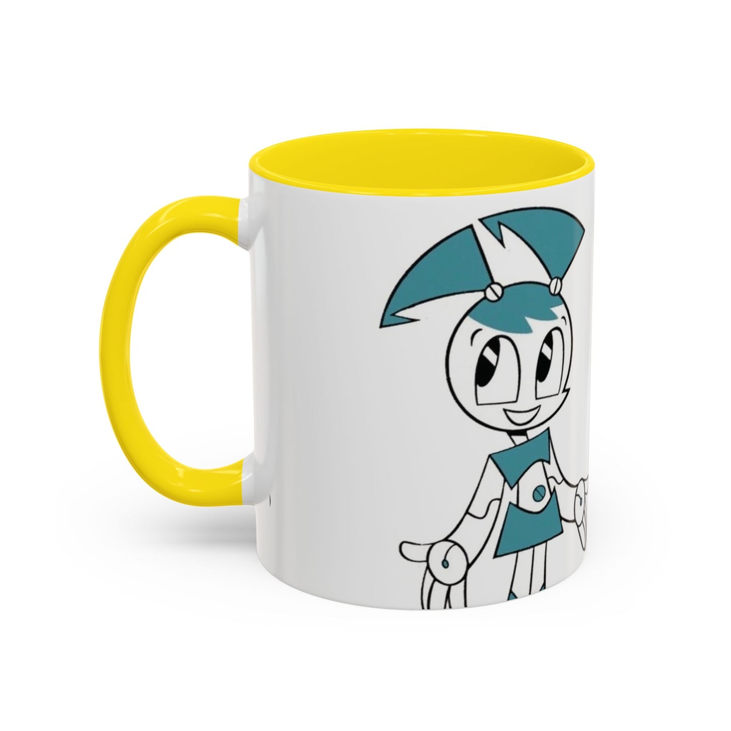 Whimsical Robot Accent Coffee Mug, Cute Gift for Robot Lovers, Fun Kitchen Decor, Perfect for Birthdays, Holidays, and Everyday Use
