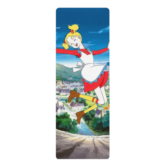 Vibrant Rubber Yoga Mat with Playful Design, Exercise Mat, Fitness Gift, Home Workout Mat, Yoga Accessories, Cartoon Yoga Gear