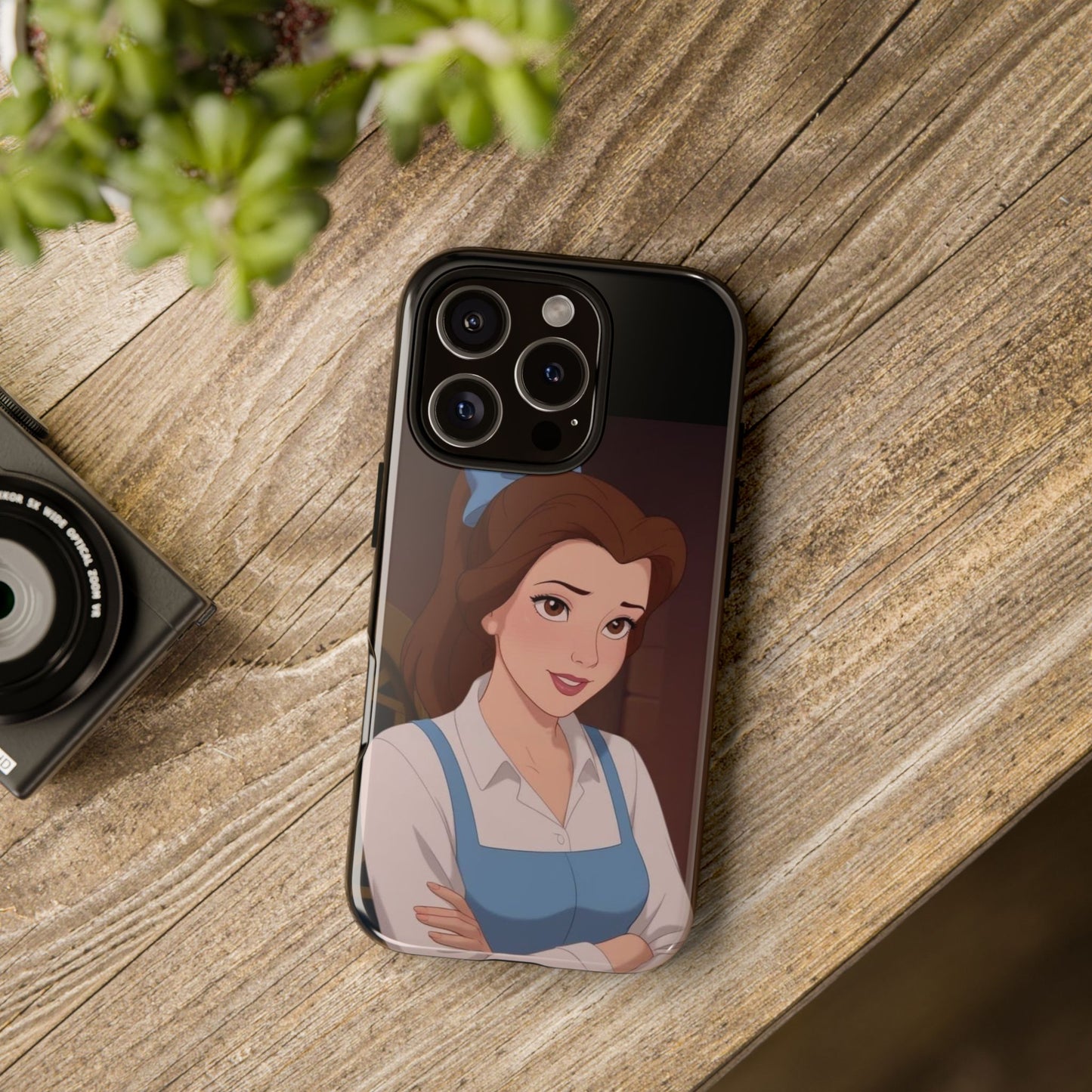 Disney Princess Phone Case, Tough Cases for Girls, Aesthetic Phone Cover, Belle Inspired Design, Cute Gift for Kids