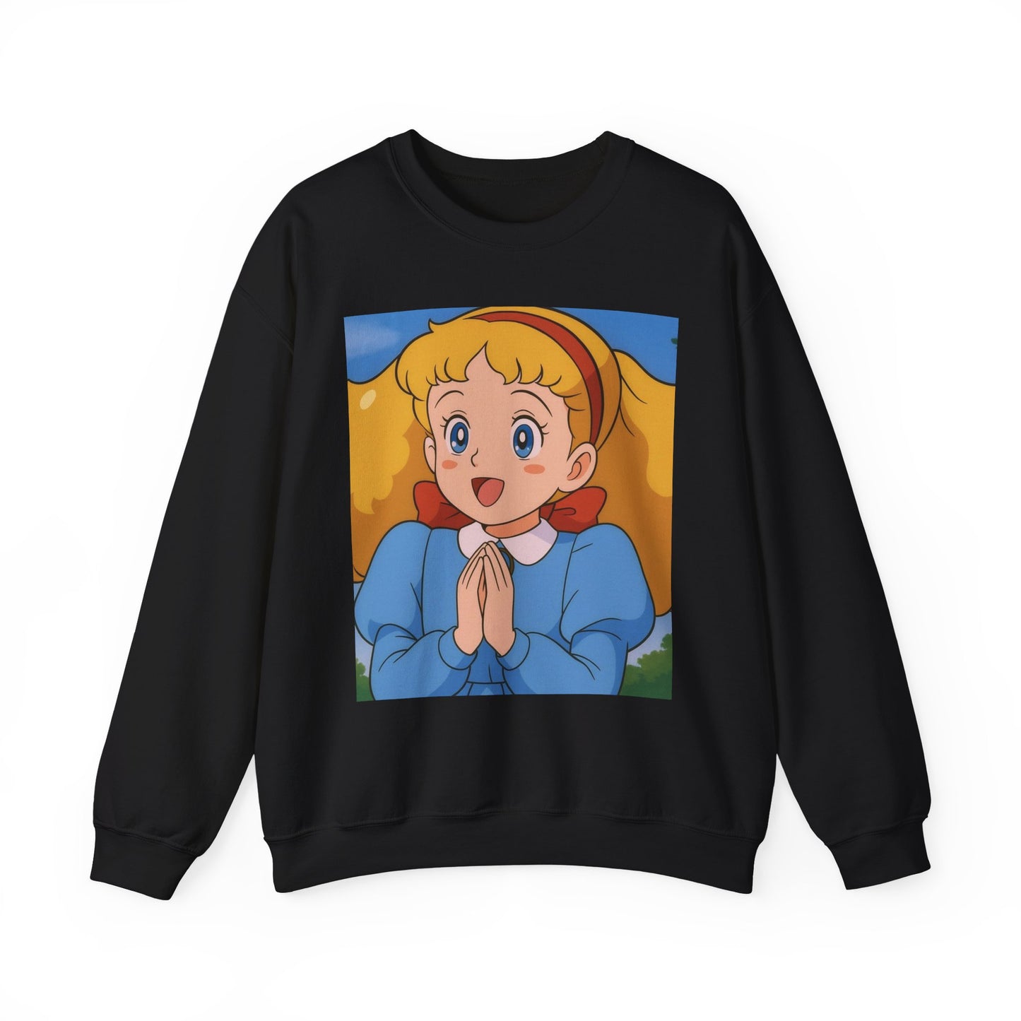 Cute Cartoon Character Crewneck Sweatshirt, Cozy Sweatshirt, Gift for Kids, Cartoon Apparel, Anime Sweatshirt, Cute Clothing