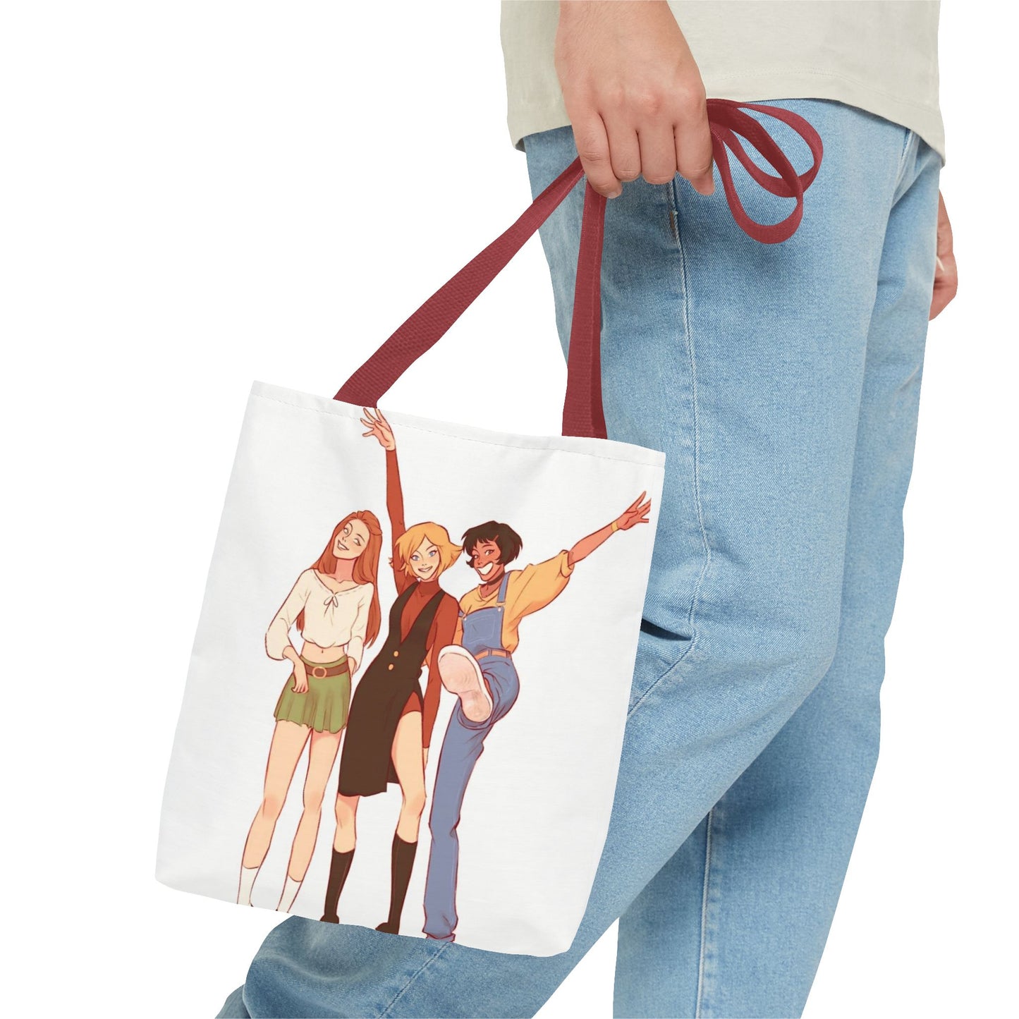 Trendy Tote Bag with Fun Character Design, Stylish Reusable Shopping Bag, Eco-Friendly Gift for Friends, Perfect for Everyday Use, [...]