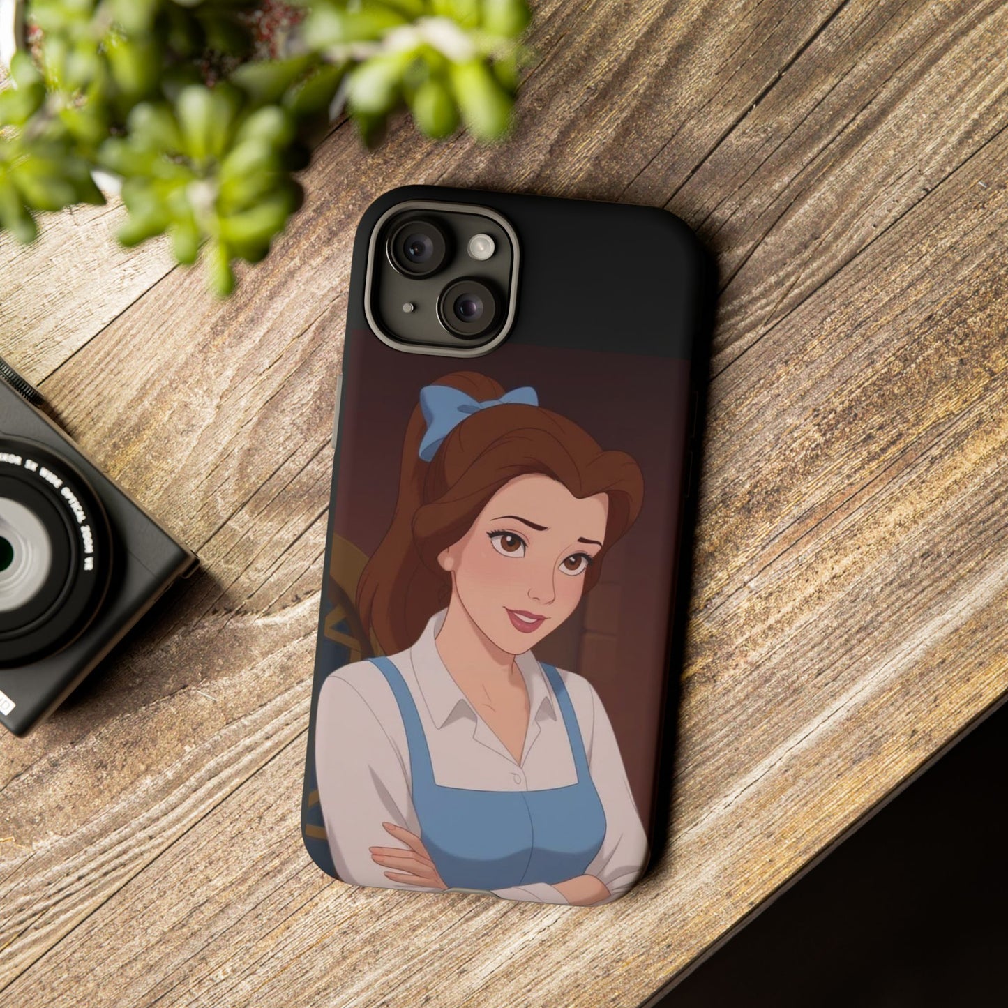 Disney Princess Phone Case, Tough Cases for Girls, Aesthetic Phone Cover, Belle Inspired Design, Cute Gift for Kids