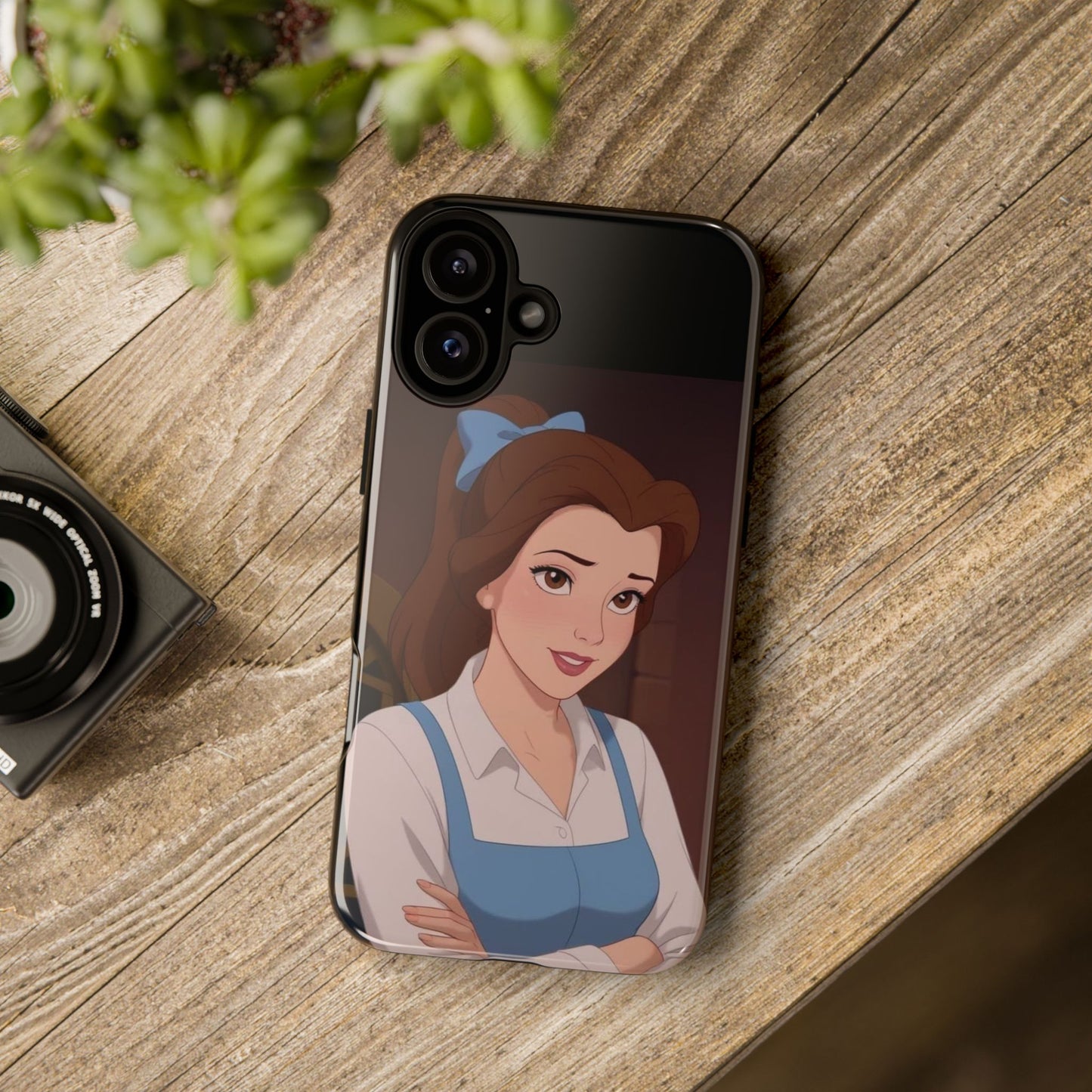 Disney Princess Phone Case, Tough Cases for Girls, Aesthetic Phone Cover, Belle Inspired Design, Cute Gift for Kids