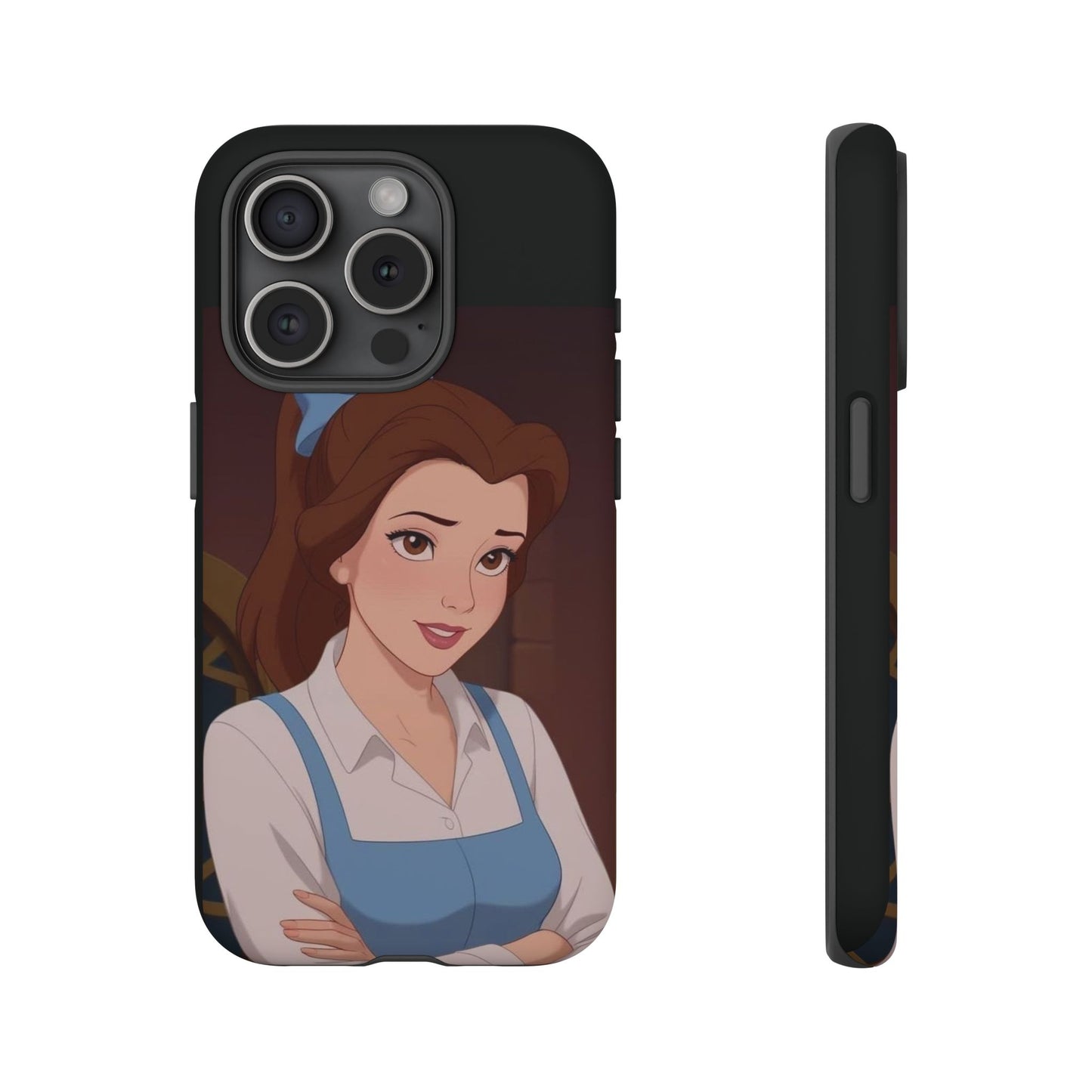 Disney Princess Phone Case, Tough Cases for Girls, Aesthetic Phone Cover, Belle Inspired Design, Cute Gift for Kids