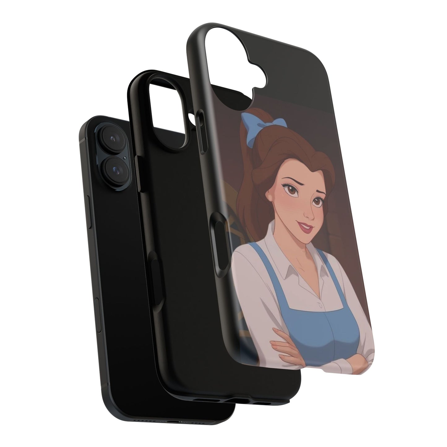 Disney Princess Phone Case, Tough Cases for Girls, Aesthetic Phone Cover, Belle Inspired Design, Cute Gift for Kids