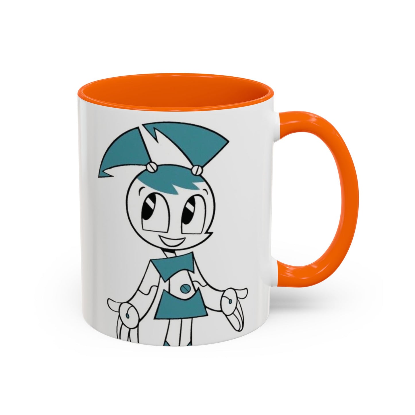 Whimsical Robot Accent Coffee Mug, Cute Gift for Robot Lovers, Fun Kitchen Decor, Perfect for Birthdays, Holidays, and Everyday Use