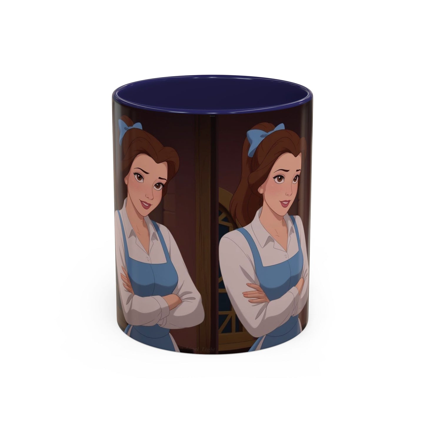 Enchanting Belle Accent Coffee Mug, Disney Mug, Gift for Her, Movie Lover, Unique Kitchenware, Animated Character Mug