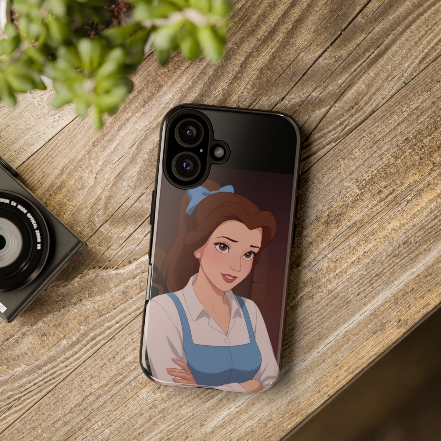 Disney Princess Phone Case, Tough Cases for Girls, Aesthetic Phone Cover, Belle Inspired Design, Cute Gift for Kids