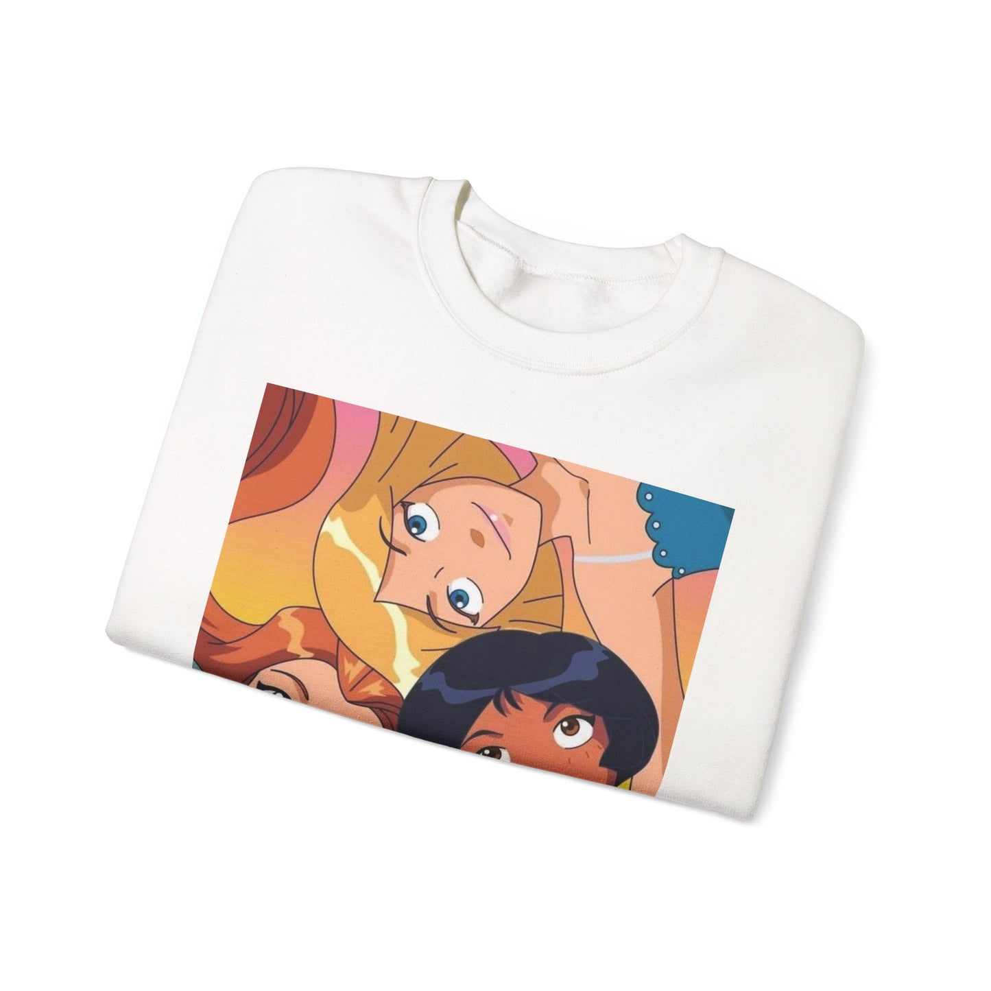 Colorful Cartoon Crewneck Sweatshirt - Cozy Gift for Friends, Casual Wear, Studio Lounge, Character Lover, Fun Fashion