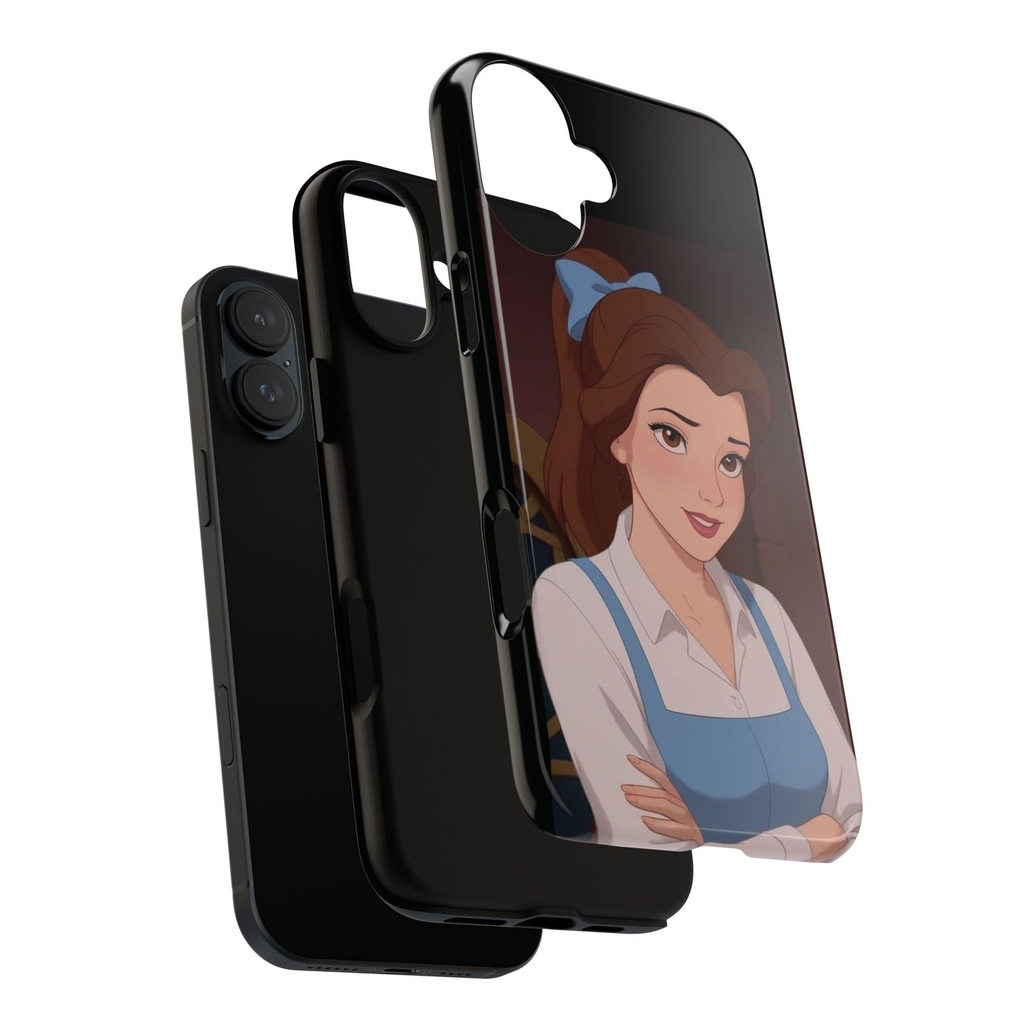 Disney Princess Phone Case, Tough Cases for Girls, Aesthetic Phone Cover, Belle Inspired Design, Cute Gift for Kids