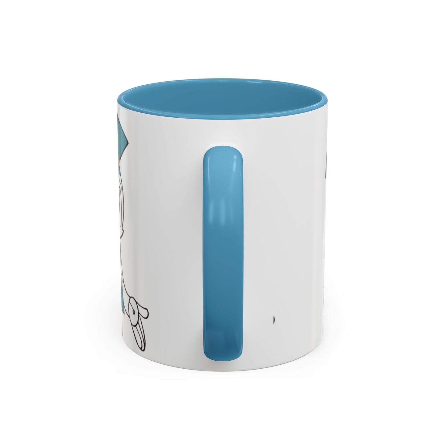 Whimsical Robot Accent Coffee Mug, Cute Gift for Robot Lovers, Fun Kitchen Decor, Perfect for Birthdays, Holidays, and Everyday Use