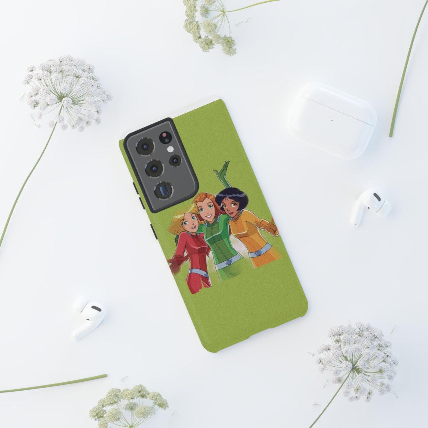 Sassy Phone Case for Tough Girls, Fun Active Protection Cover, Cartoon Friendship, Gift for Teens, Eco-friendly Mobile Accessory