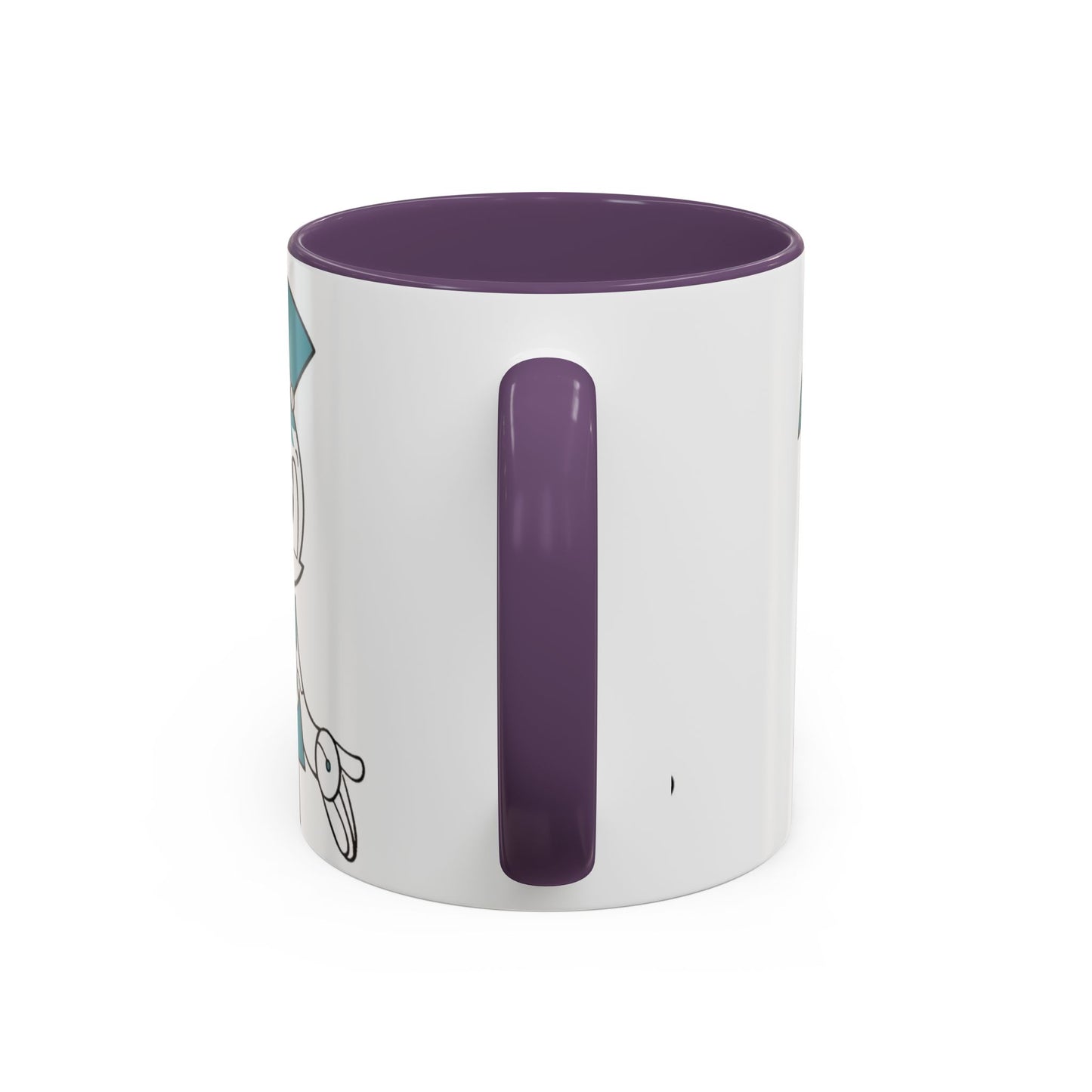 Whimsical Robot Accent Coffee Mug, Cute Gift for Robot Lovers, Fun Kitchen Decor, Perfect for Birthdays, Holidays, and Everyday Use