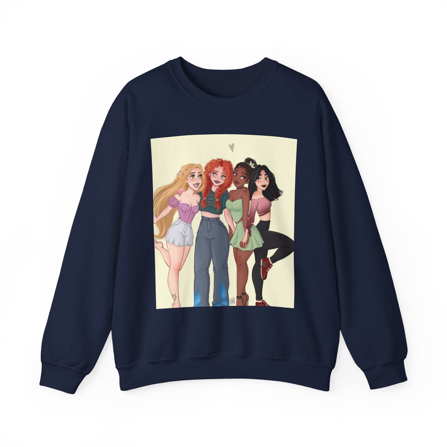 Girls' Friendship Crewneck Sweatshirt, Cozy Gender-Neutral Sweatshirt, Casual Gift for Friends, Cute Apparel, Everyday Wear