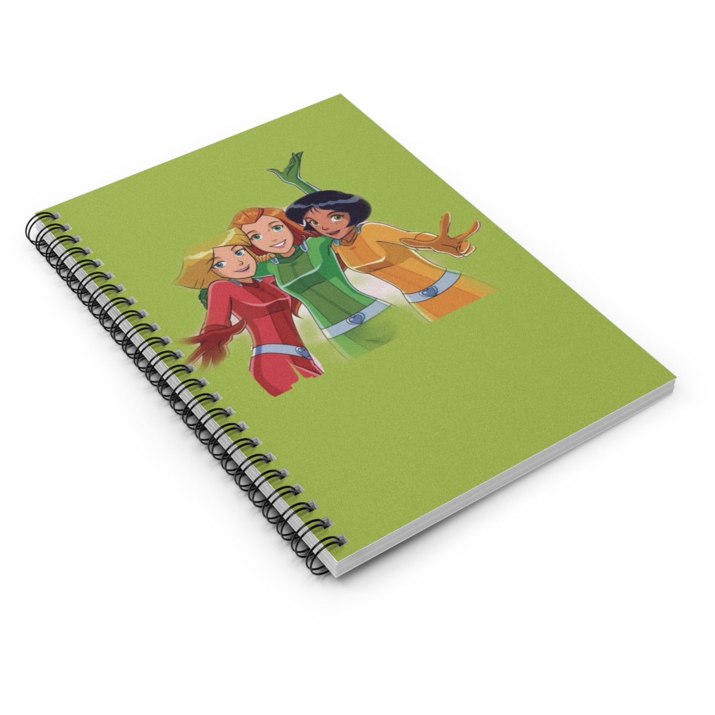 Stylish Spiral Notebook - Ruled Lines, Cute Gift for Girls, Motivational Journal, Fun Back to School Supplies, Cartoon Character Stationery