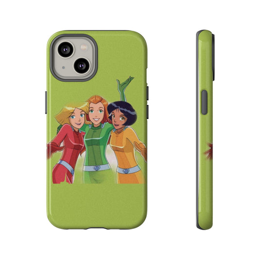 Sassy Phone Case for Tough Girls, Fun Active Protection Cover, Cartoon Friendship, Gift for Teens, Eco-friendly Mobile Accessory