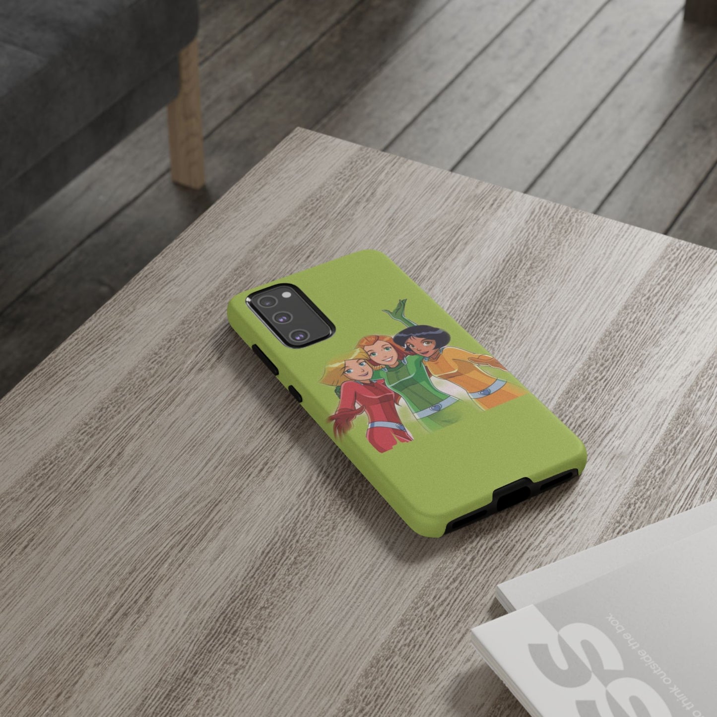 Sassy Phone Case for Tough Girls, Fun Active Protection Cover, Cartoon Friendship, Gift for Teens, Eco-friendly Mobile Accessory