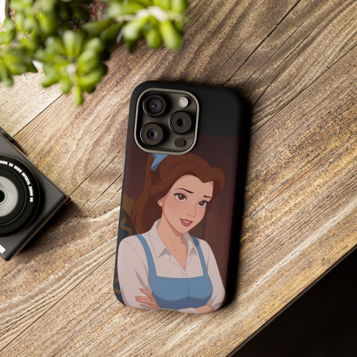 Disney Princess Phone Case, Tough Cases for Girls, Aesthetic Phone Cover, Belle Inspired Design, Cute Gift for Kids