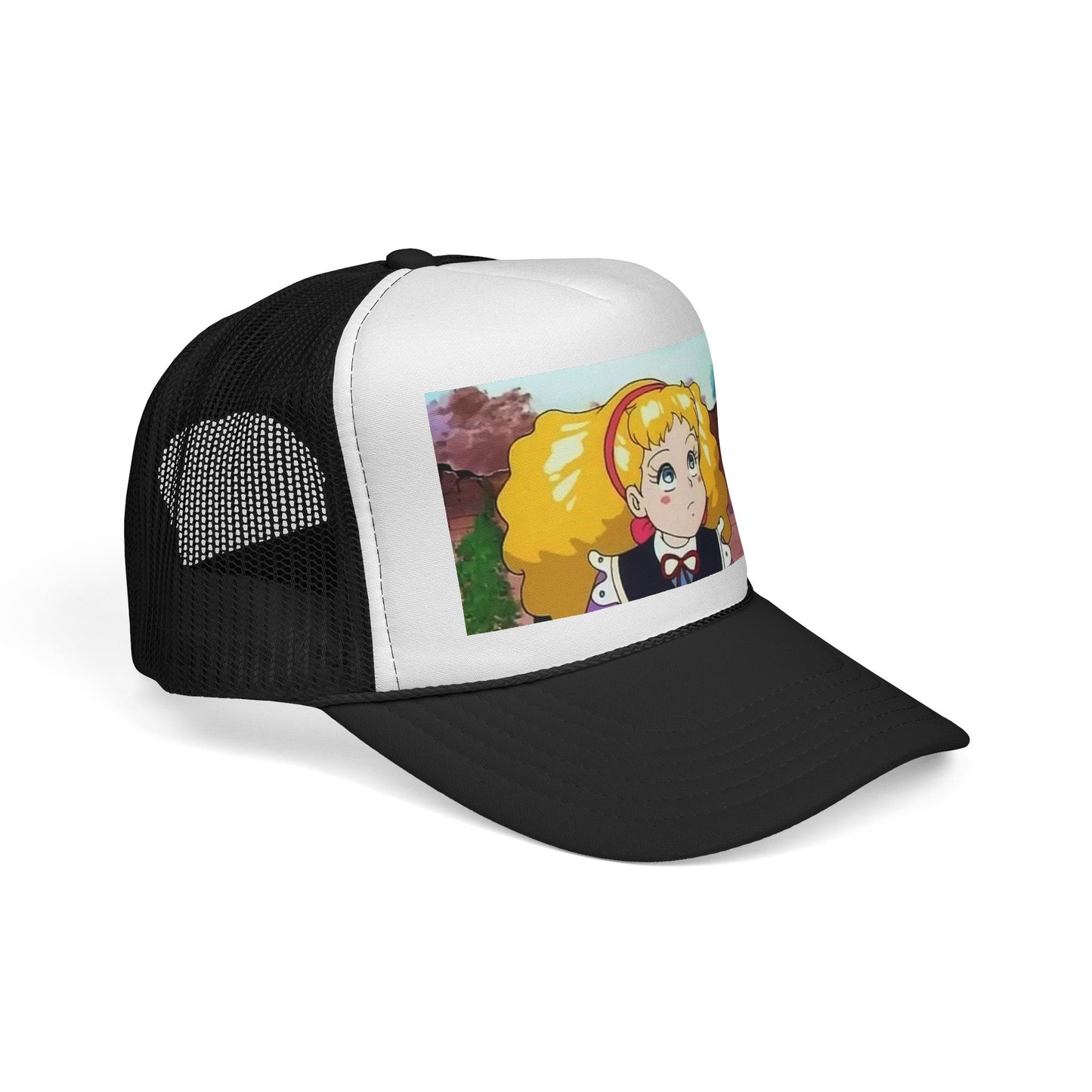Cute Anime Character Trucker Cap, Fun Summer Hat, Casual Outfit Accessory, Unique Gift for Fans, Birthday, Cosplay, Statement Piece
