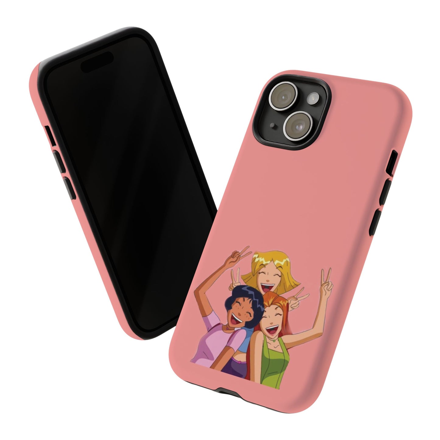 Playful Friendship Phone Case, Cute Girls Phone Cover, Tough Phone Case, Unique Tech Accessory, Gift for Friends, Fun Personalized Case