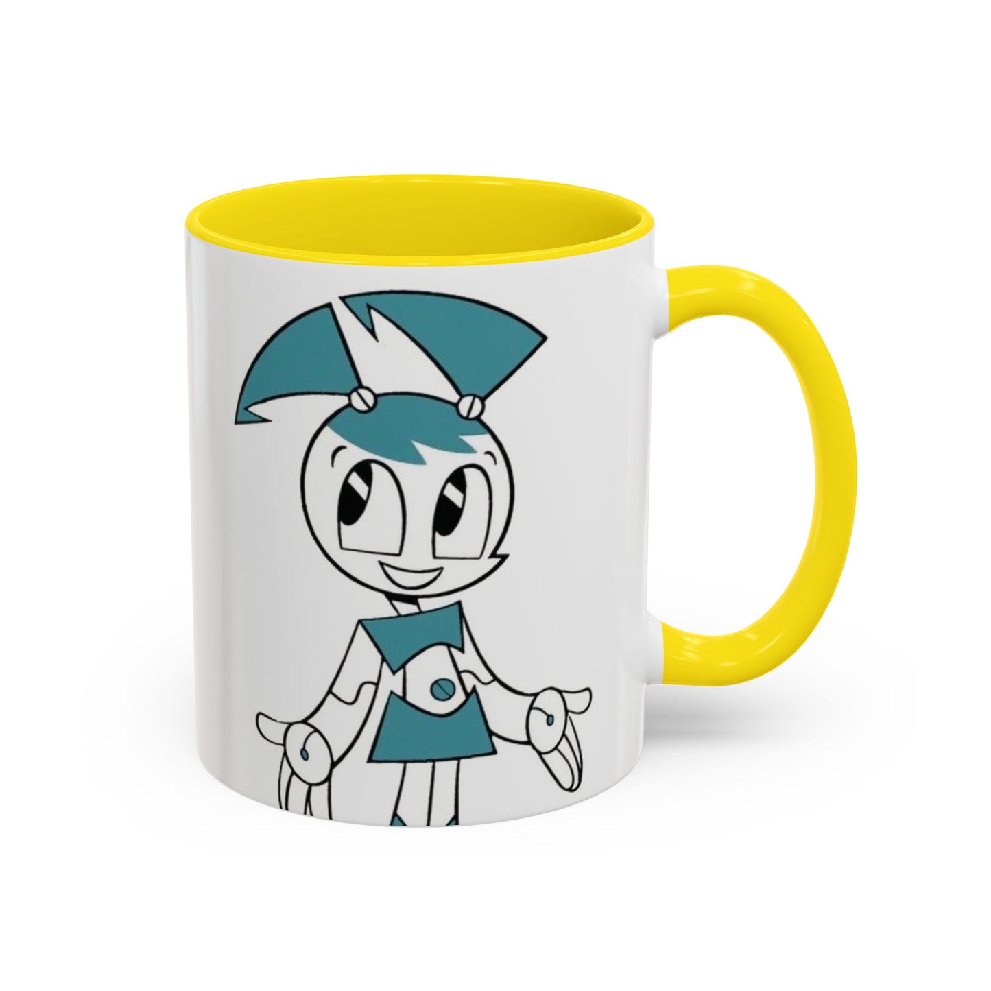Whimsical Robot Accent Coffee Mug, Cute Gift for Robot Lovers, Fun Kitchen Decor, Perfect for Birthdays, Holidays, and Everyday Use