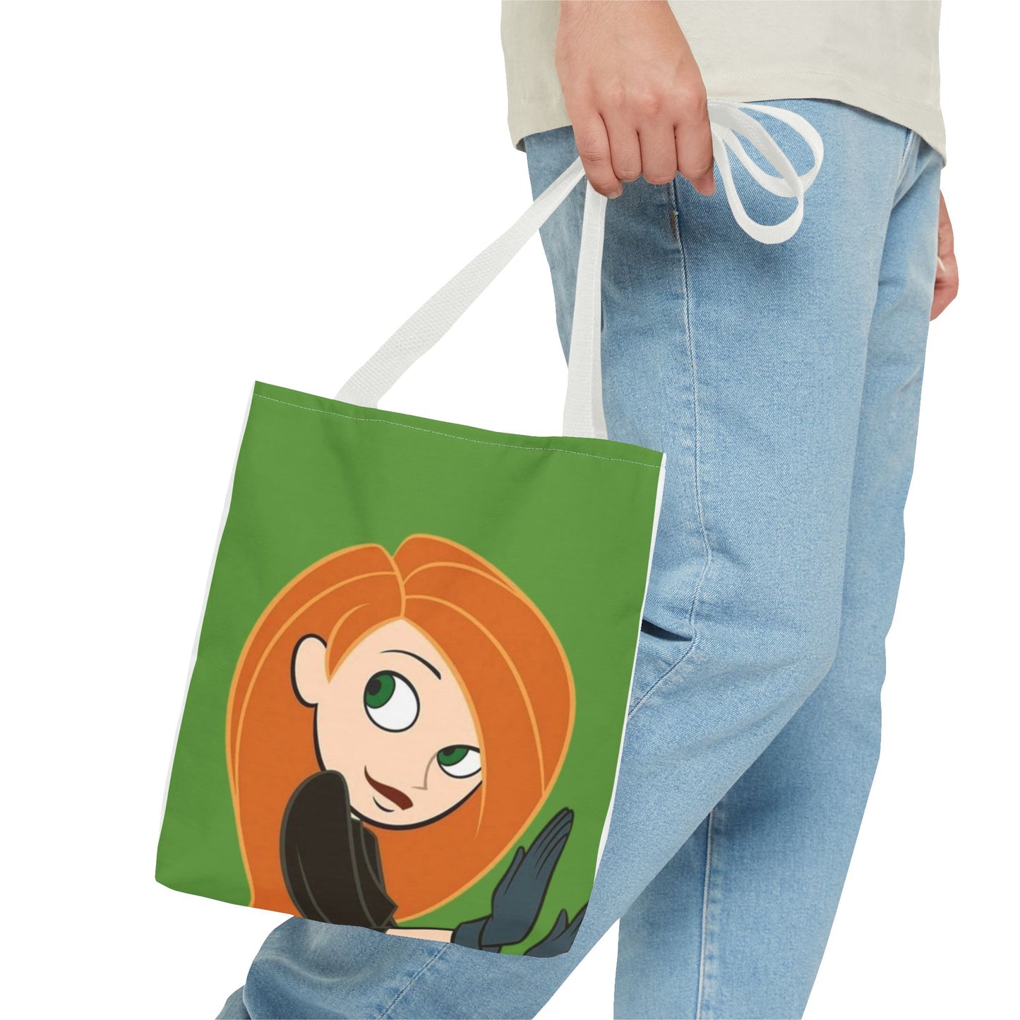 Cute Character Tote Bag, Eco-Friendly Shopping Bag, Fun Everyday Tote, Unique Gift for Fans, Cartoon-Inspired Design