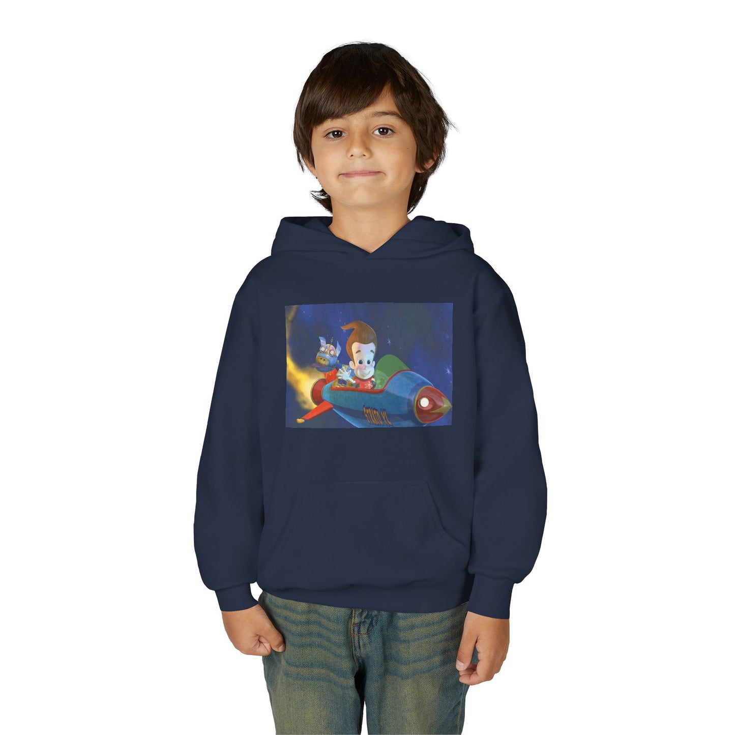 Kids Space Adventure Hoodie - Perfect for Playtime, Unique Gift, Cozy Apparel, Cartoon Theme, Fun and Imaginative