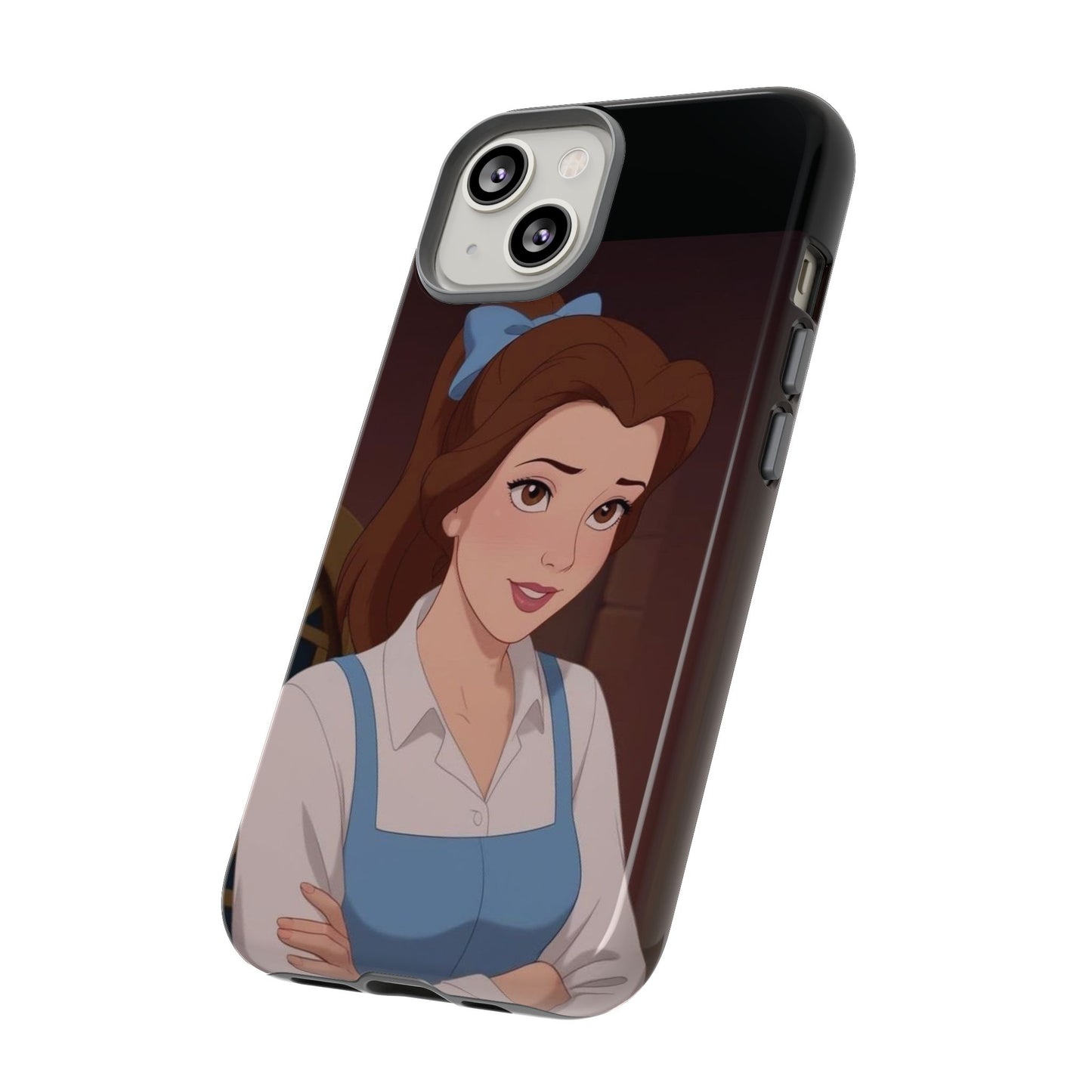 Disney Princess Phone Case, Tough Cases for Girls, Aesthetic Phone Cover, Belle Inspired Design, Cute Gift for Kids