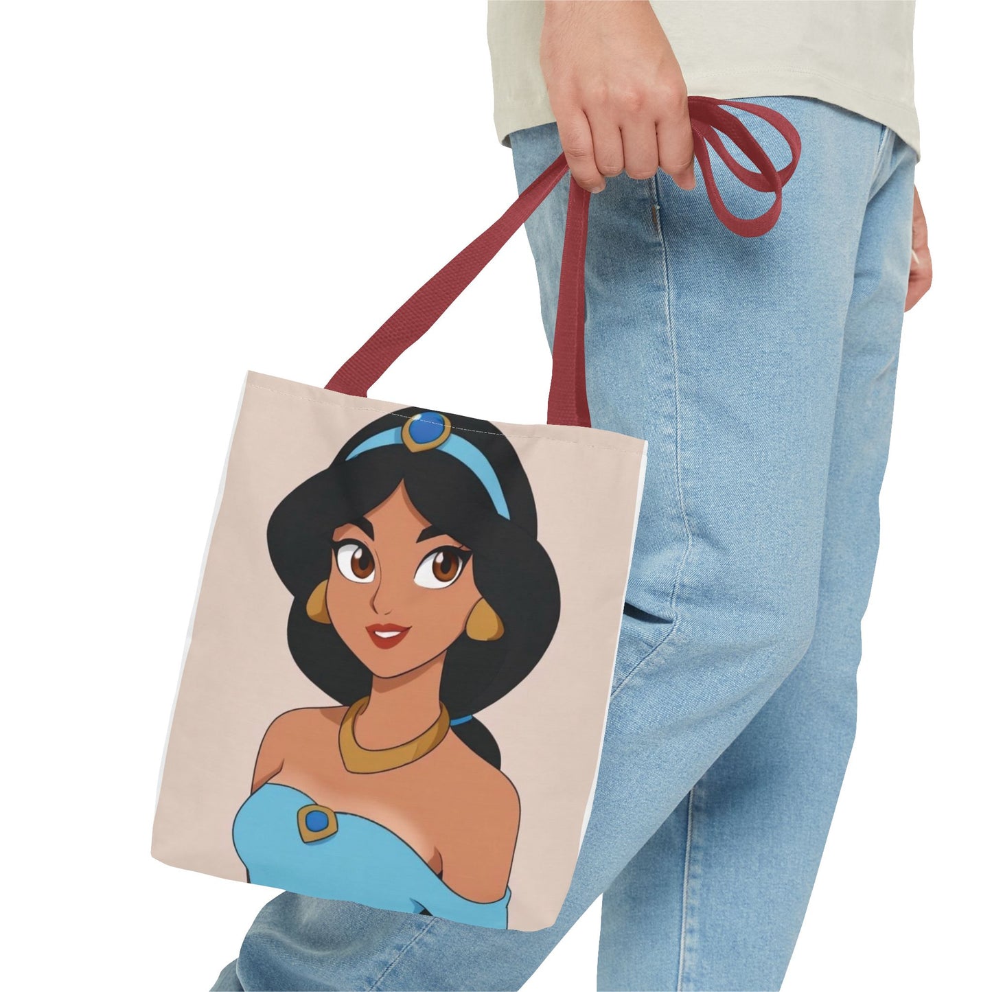 Princess Jasmine AOP Tote Bag | Stylish Tote for Everyday Use, Disney Fan Gift, Travel Bag, Grocery Shopping, Beach Bag