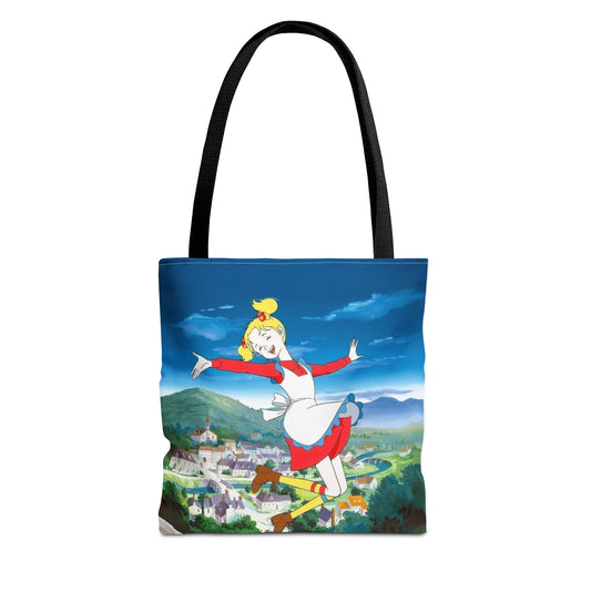 Playful Animated Tote Bag, Whimsical Shopping Tote, Cartoon Character Bag, Everyday Use, Gifts for Her