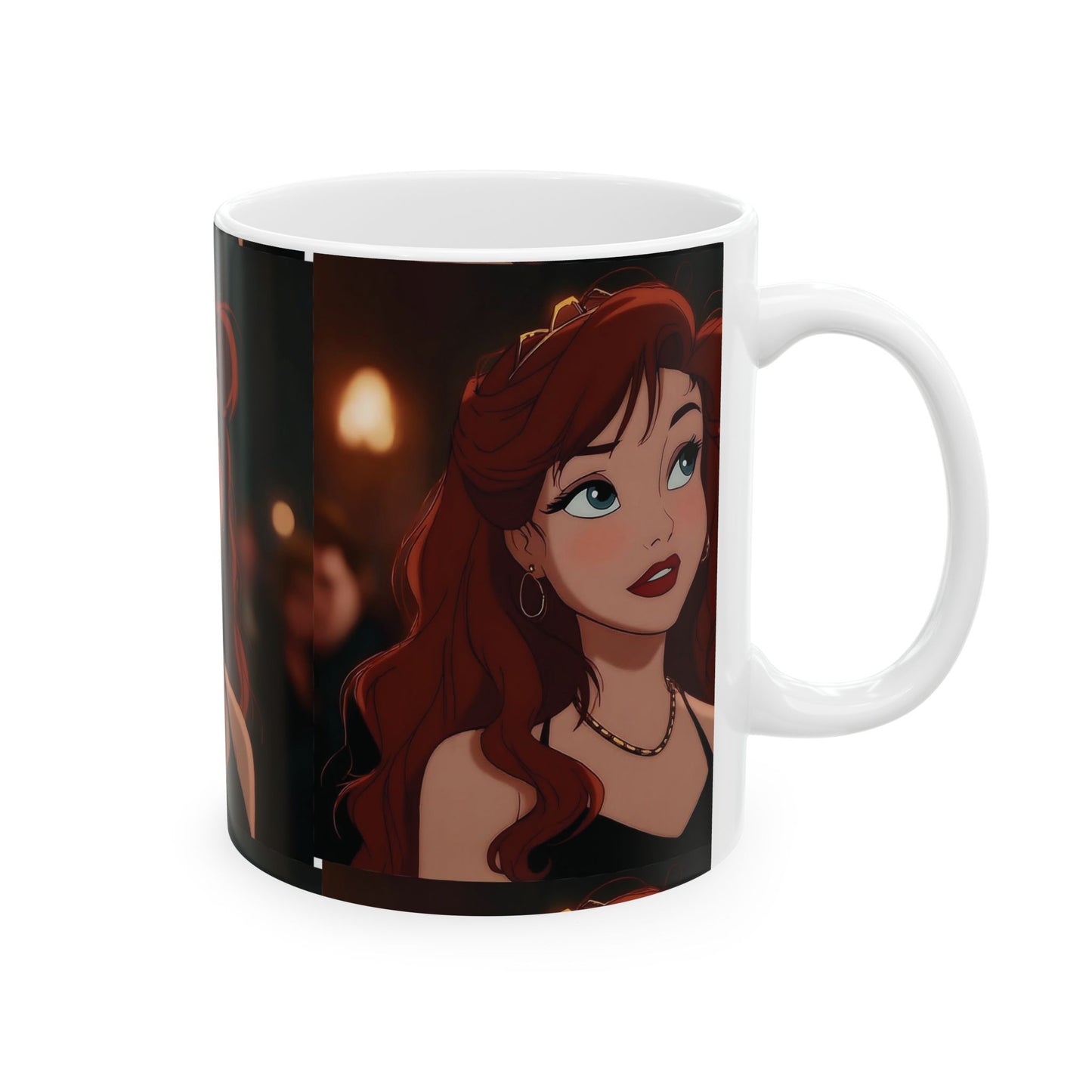 Elegant Disney-Inspired Ceramic Mug, Coffee Cup for Gift, Tea Lovers, Fantasy Collectibles, Cozy Home Decor