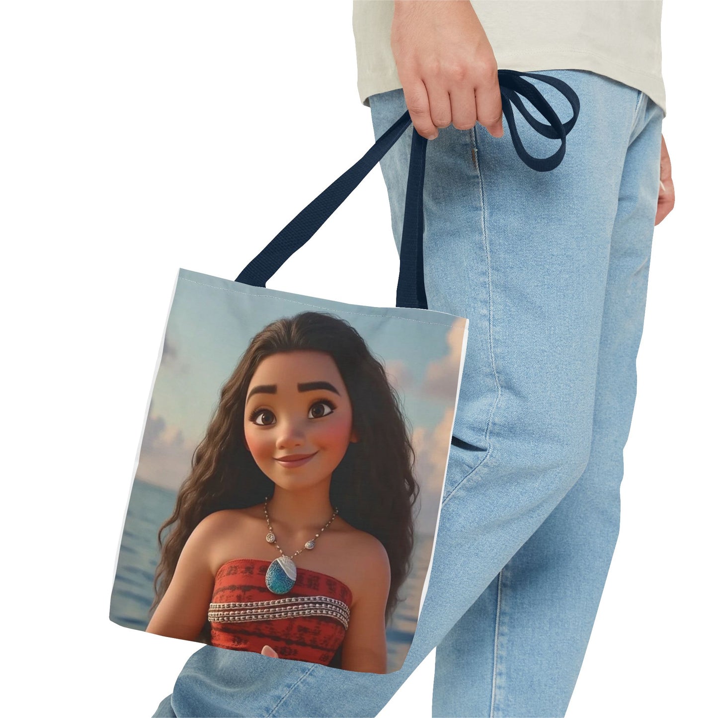 Moana-Inspired Tote Bag, Stylish Beach Tote, Gen Z Fashion, Vacation Accessory, Gift for Disney Lovers, Eco-Friendly Bag