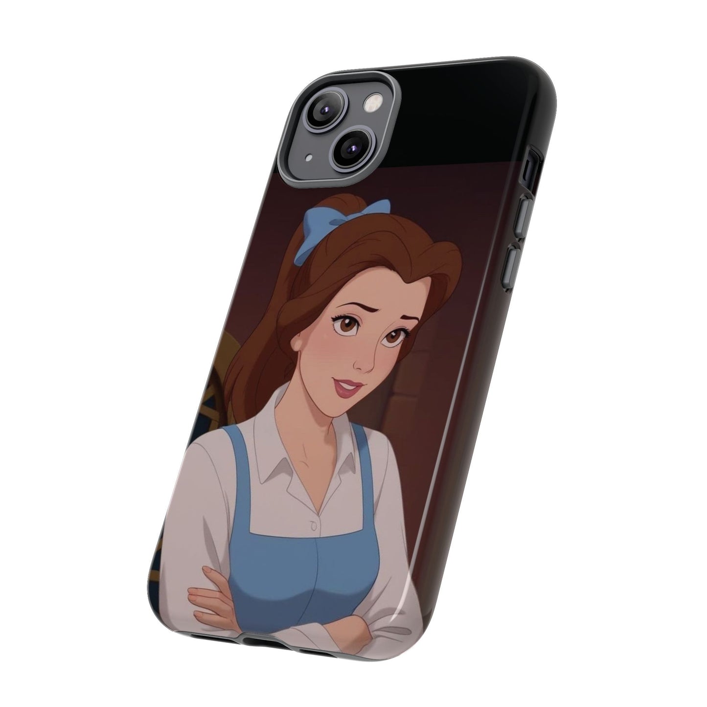 Disney Princess Phone Case, Tough Cases for Girls, Aesthetic Phone Cover, Belle Inspired Design, Cute Gift for Kids