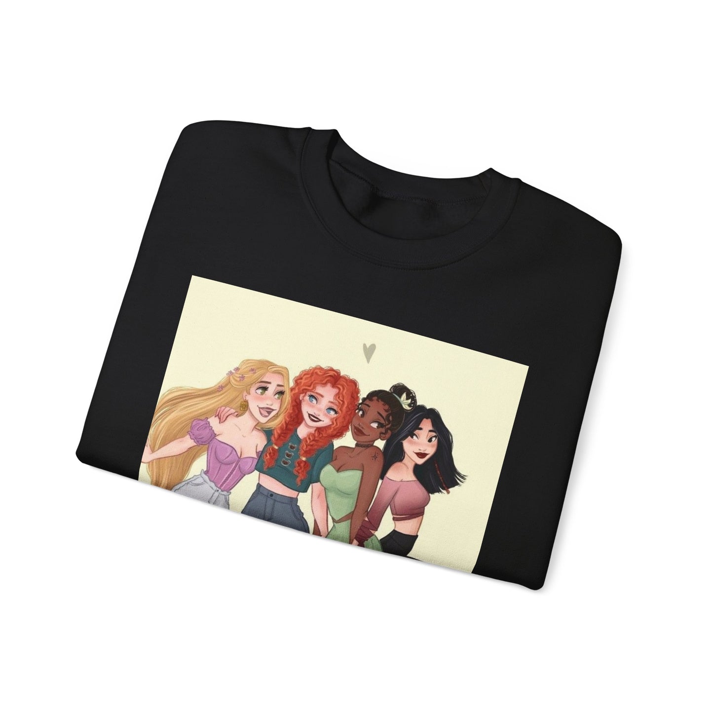 Girls' Friendship Crewneck Sweatshirt, Cozy Gender-Neutral Sweatshirt, Casual Gift for Friends, Cute Apparel, Everyday Wear
