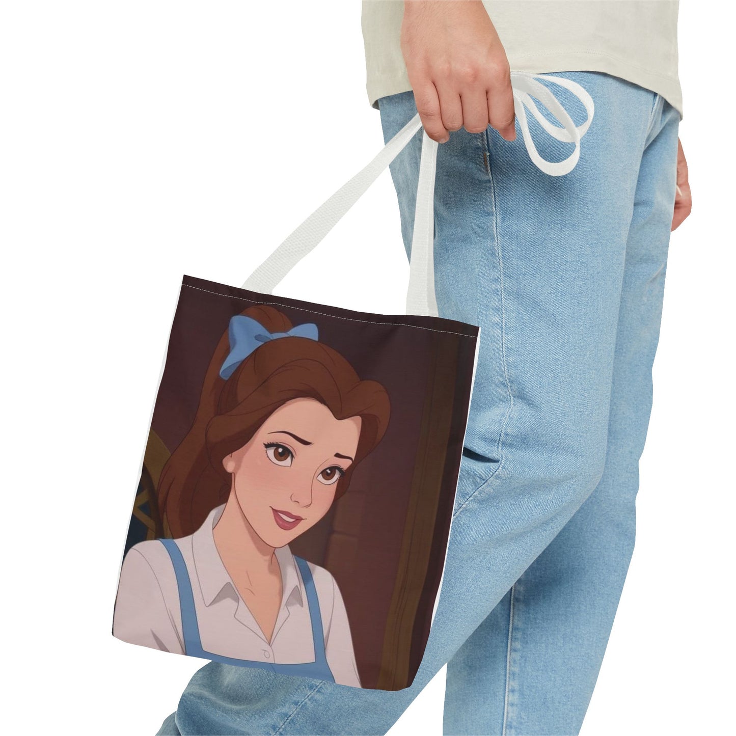 Belle Inspired Tote Bag - Disney Fan Gift, AOP Print, Versatile Carry-All Bag, Ideal for Shopping, Beach, or Daily Use
