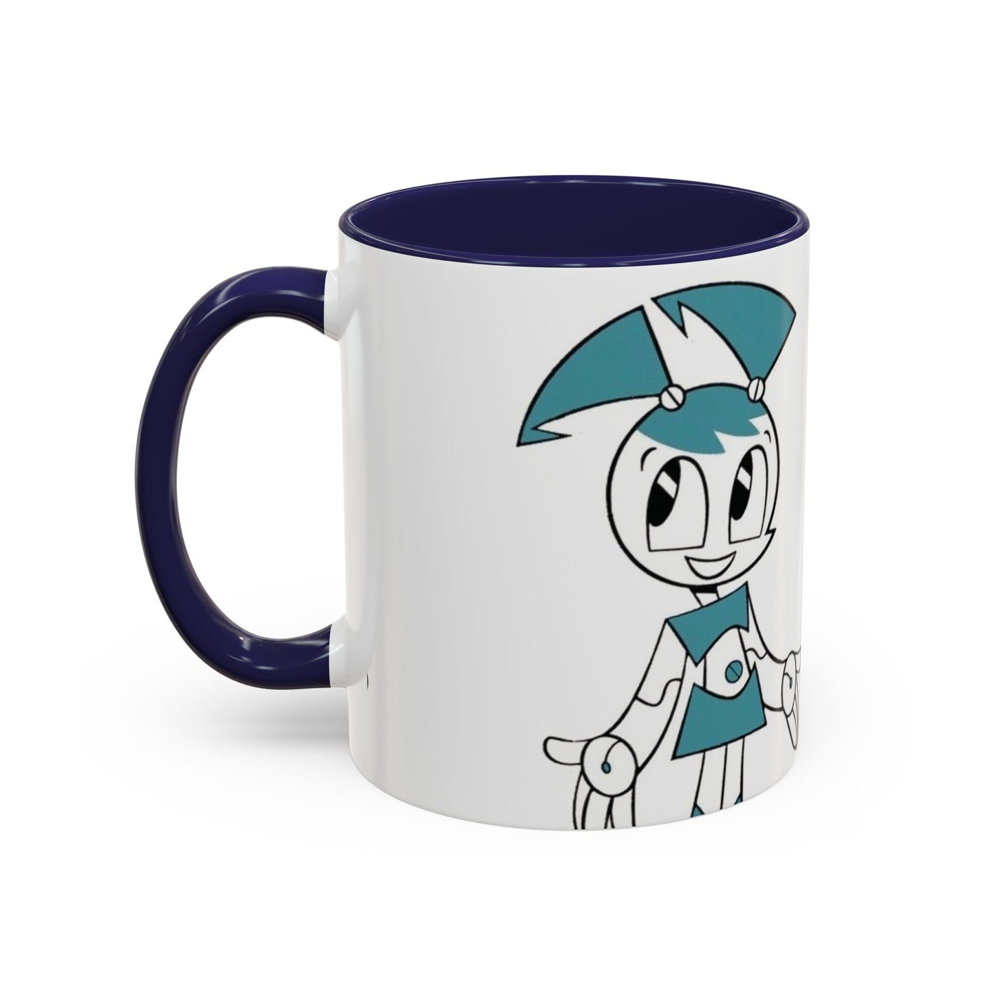Whimsical Robot Accent Coffee Mug, Cute Gift for Robot Lovers, Fun Kitchen Decor, Perfect for Birthdays, Holidays, and Everyday Use