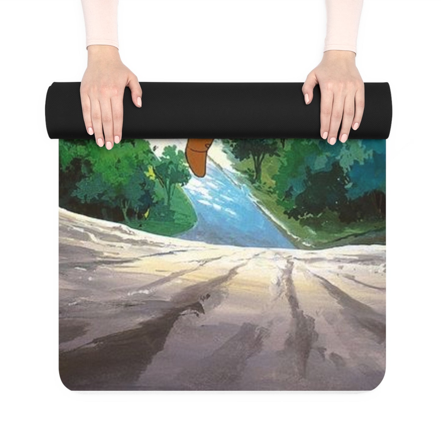 Vibrant Rubber Yoga Mat with Playful Design, Exercise Mat, Fitness Gift, Home Workout Mat, Yoga Accessories, Cartoon Yoga Gear