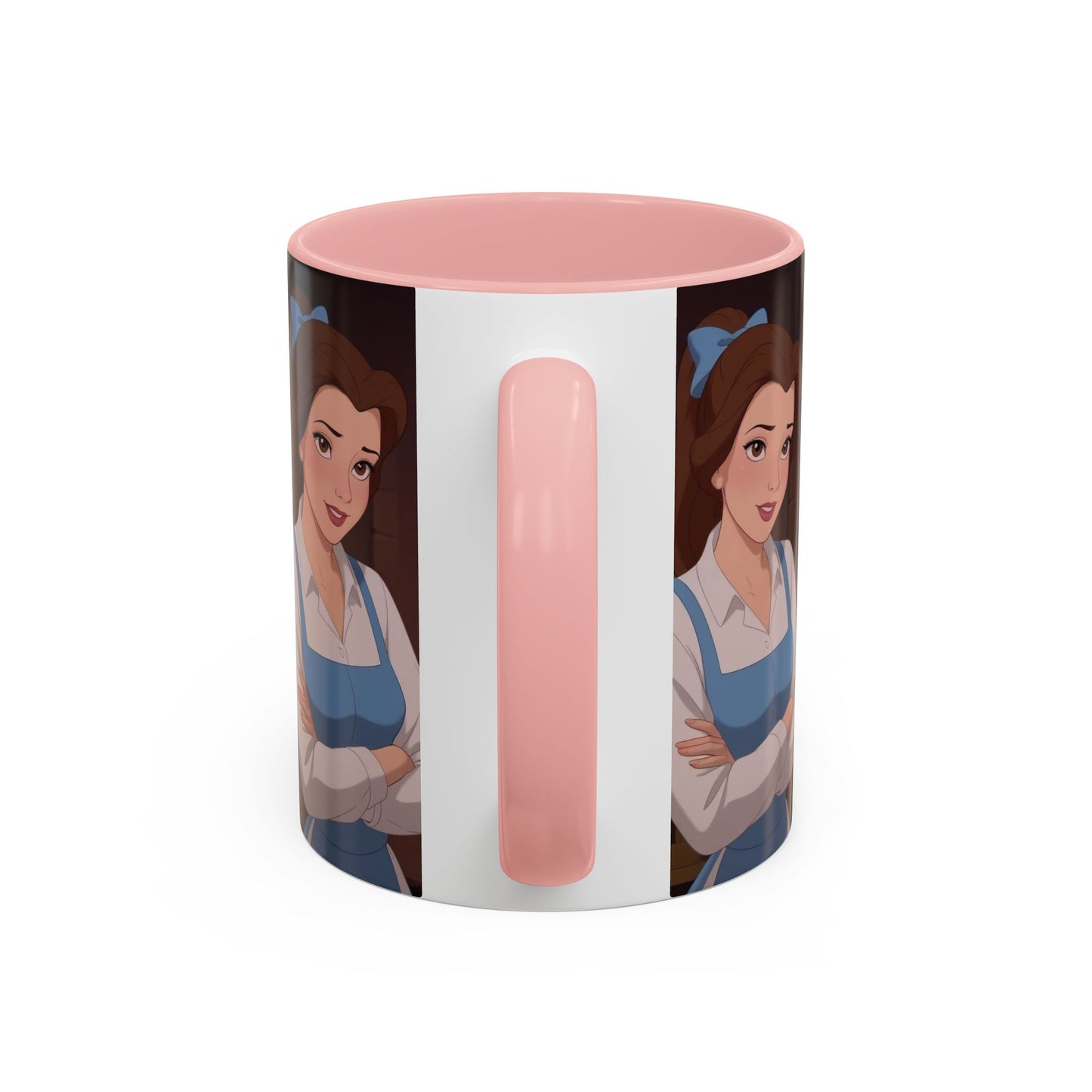 Enchanting Belle Accent Coffee Mug, Disney Mug, Gift for Her, Movie Lover, Unique Kitchenware, Animated Character Mug