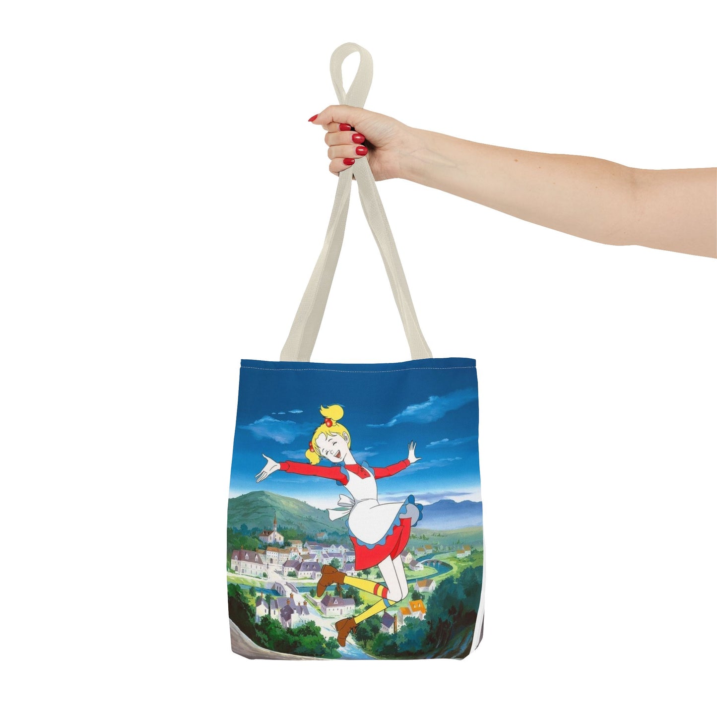 Playful Animated Tote Bag, Whimsical Shopping Tote, Cartoon Character Bag, Everyday Use, Gifts for Her